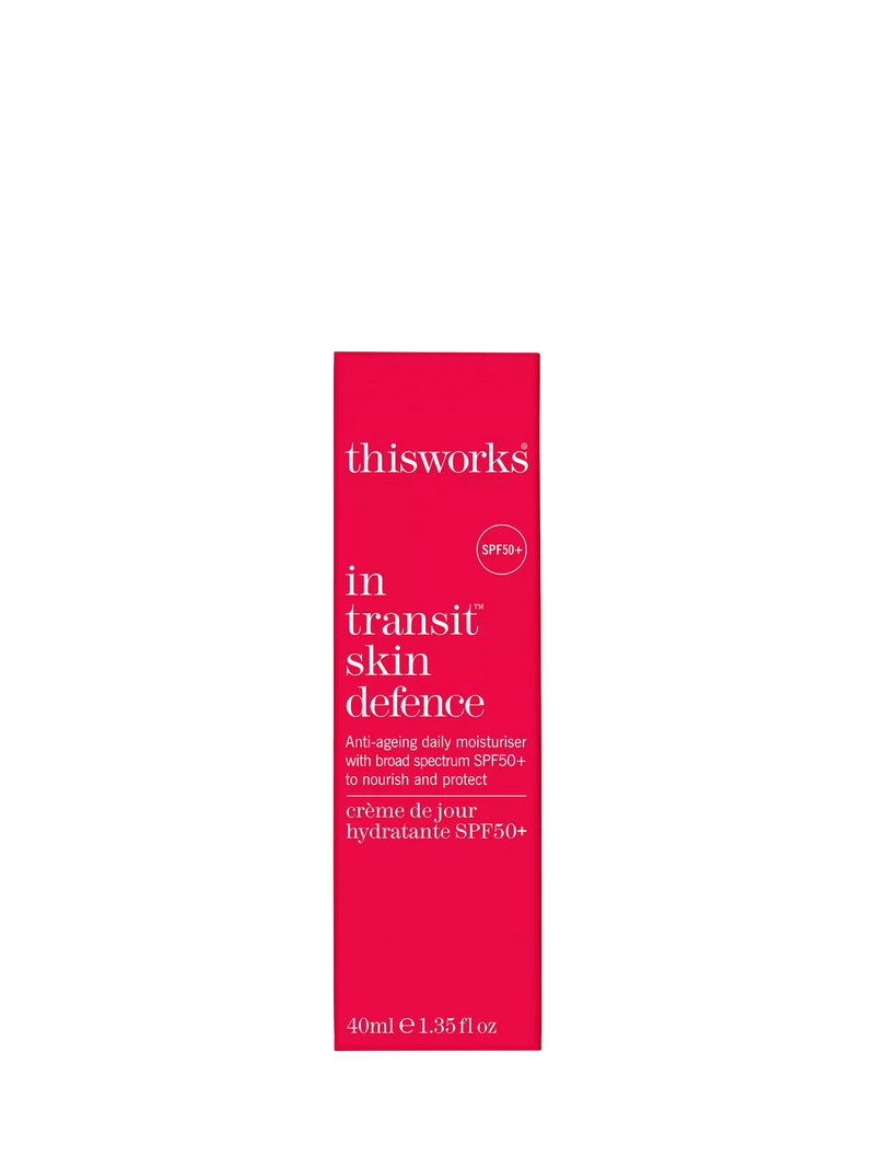 This Works Transit Skin Defence SPF 50+ sunscreen moisturiser 40ml (British brand)