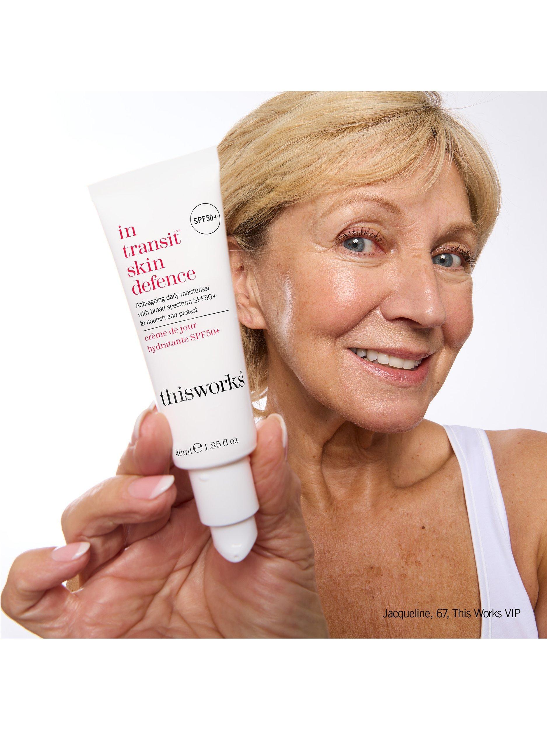 This Works Transit Skin Defence SPF 50+ sunscreen moisturiser 40ml (British brand)