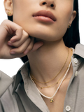 Monica Vinader mini heart pearl necklace 41-46cm - British product