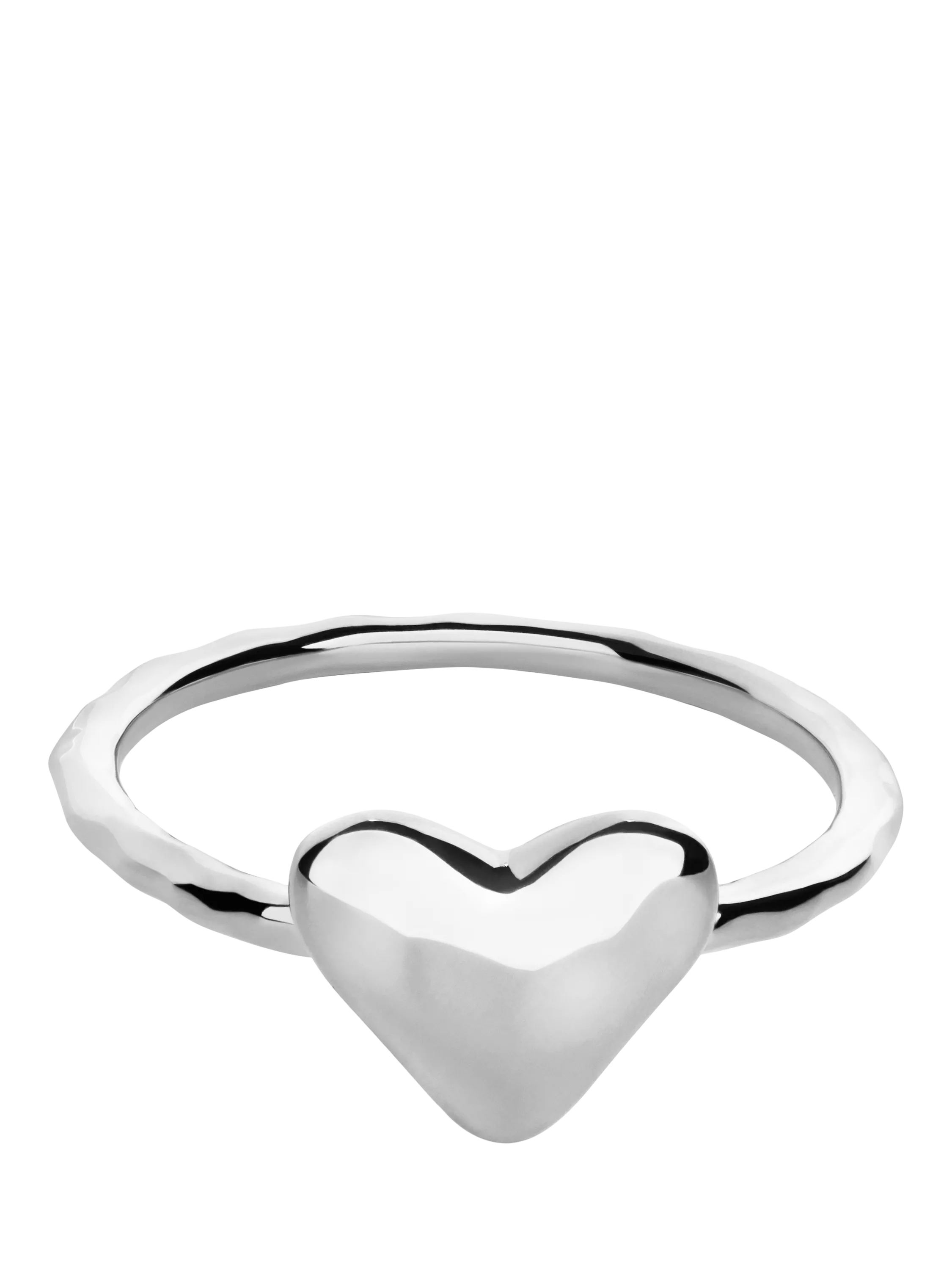 Monica Vinader heart stacking ring sterling silver - British product