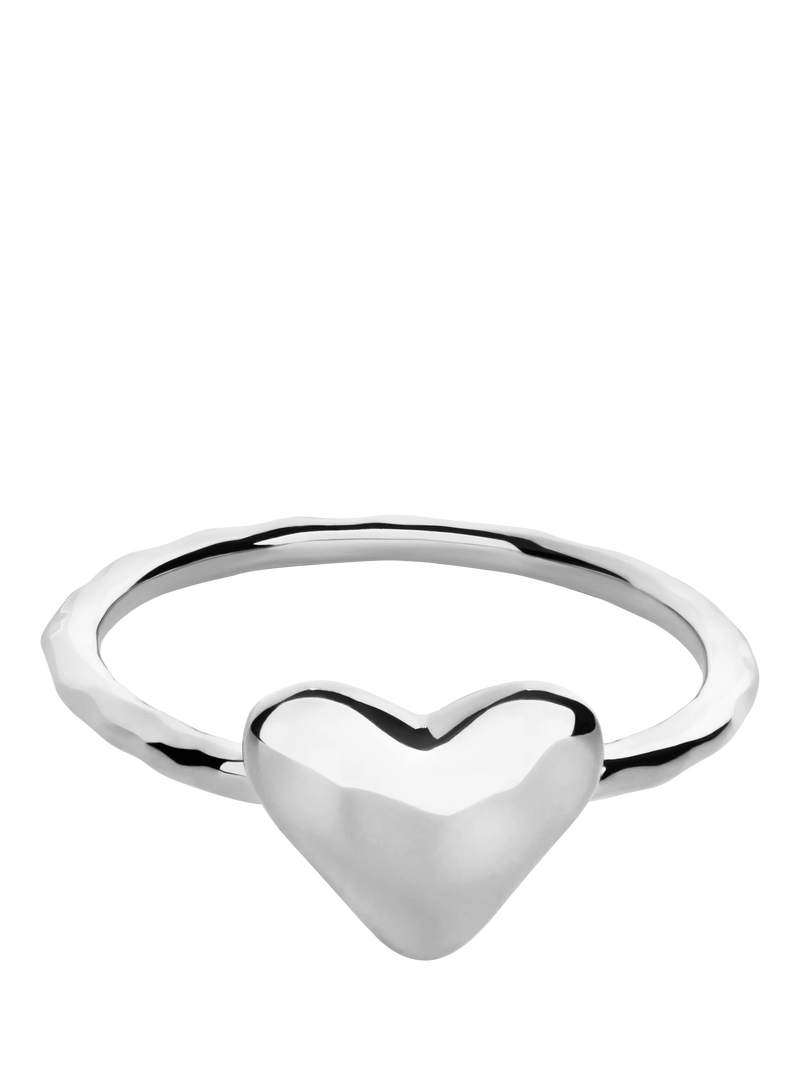 Monica Vinader heart stacking ring sterling silver - British product