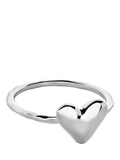 Monica Vinader Heart Stacking Ring, Silver