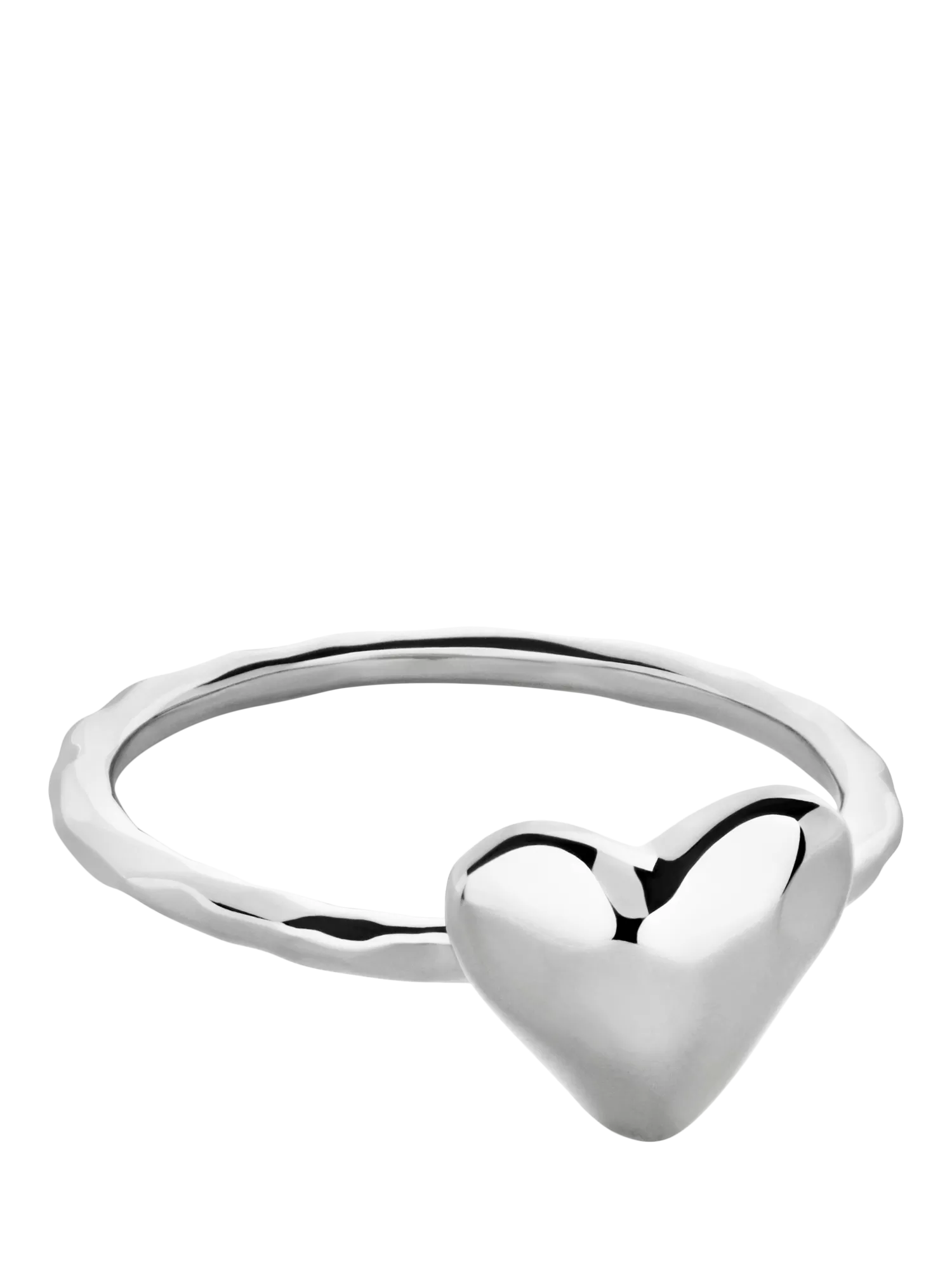 Monica Vinader Heart Stacking Ring, Silver