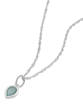 Daisy London Birthstone Pendant Necklace Silver