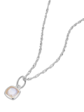 Daisy London Birthstone Pendant Necklace Silver