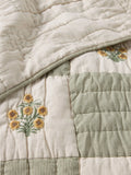 John Lewis floral embroidered quilt king size, UK version