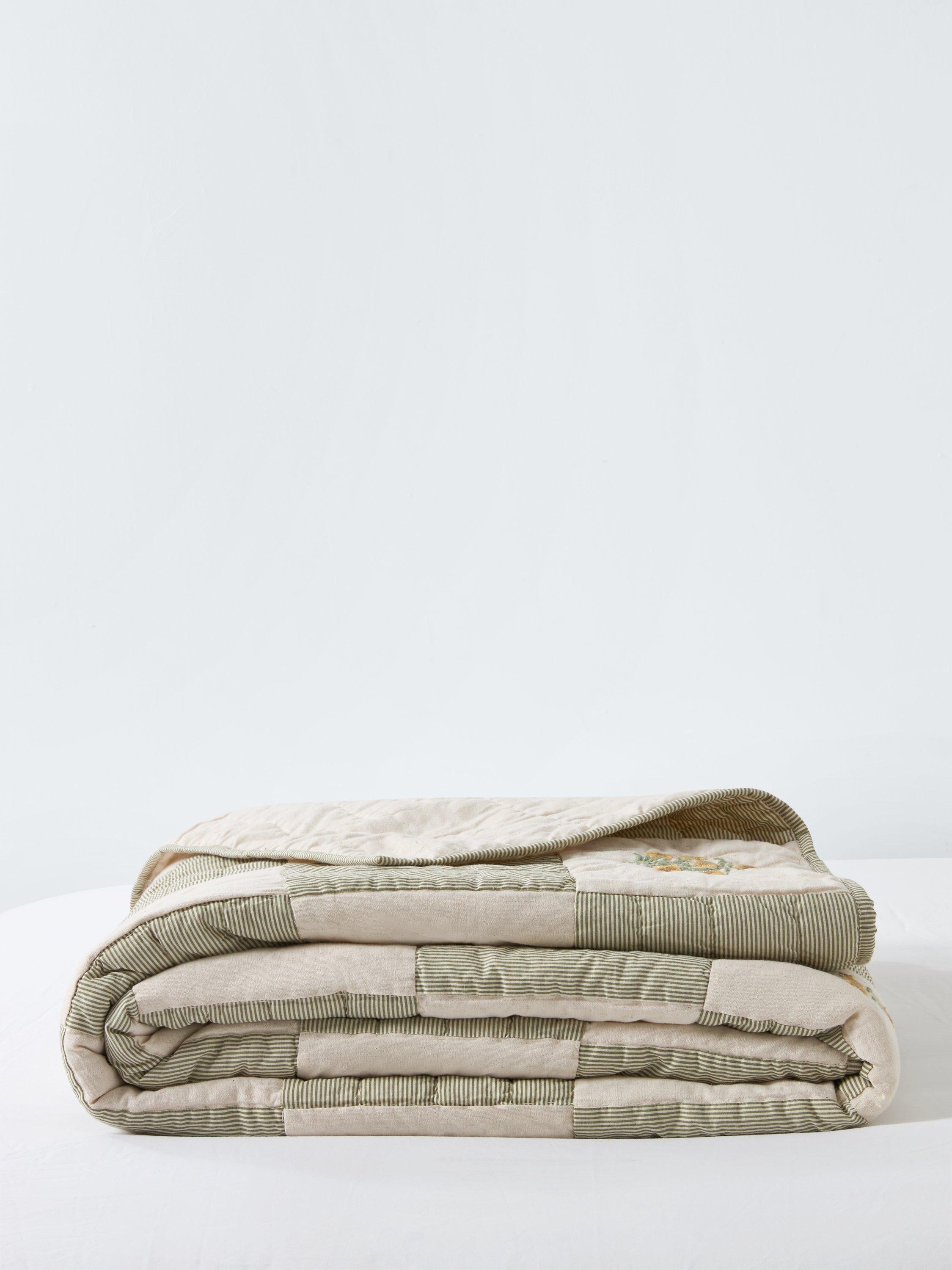 John Lewis floral embroidered quilt king size, UK version