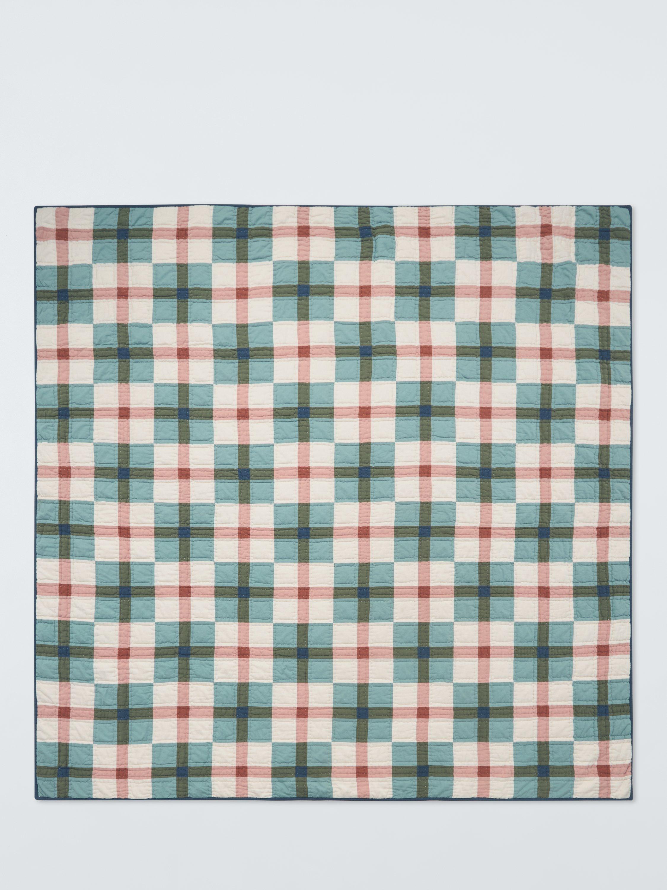 John Lewis patchwork check quilt king size - British product
