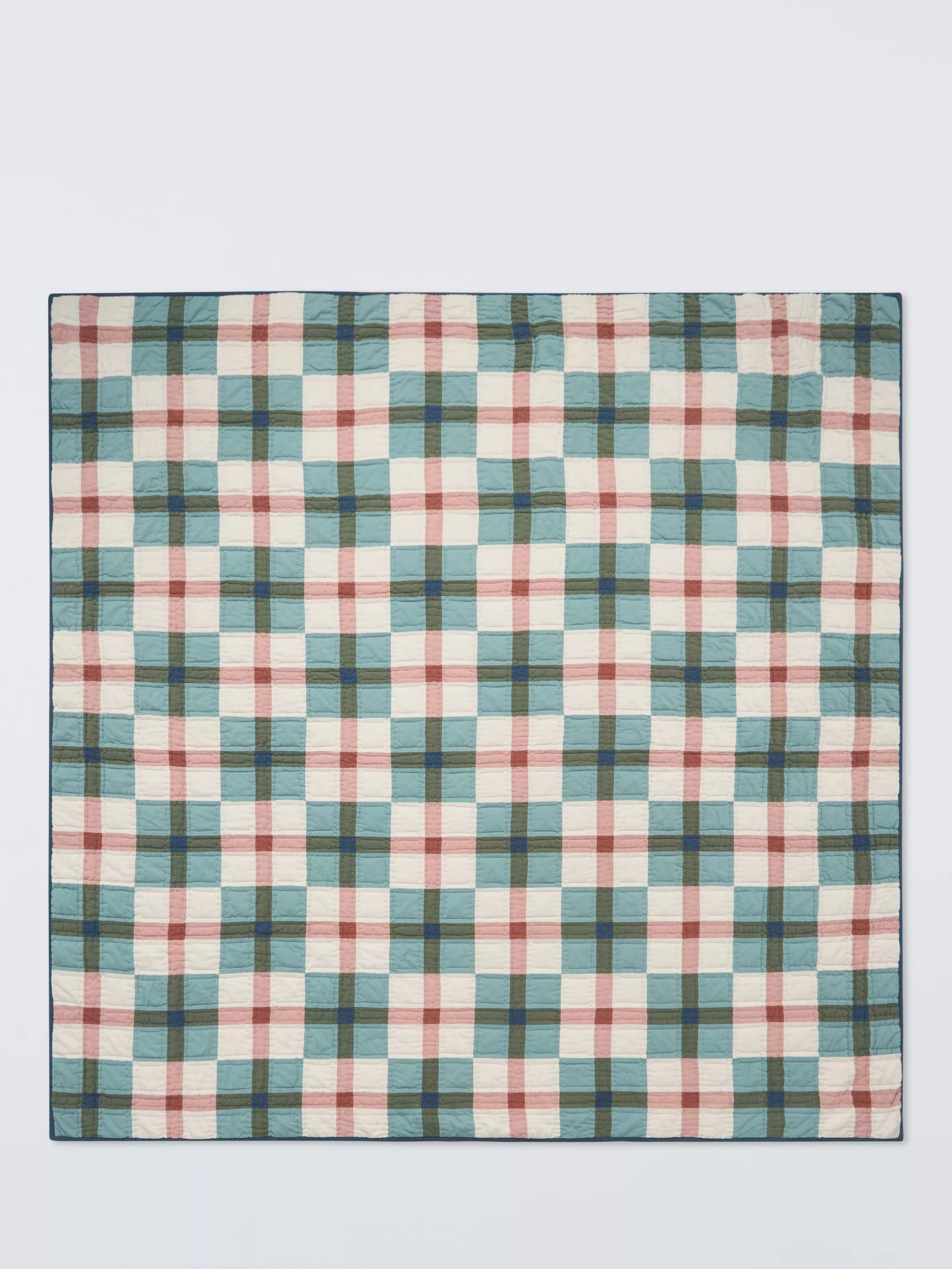 John Lewis patchwork check quilt king size - British product