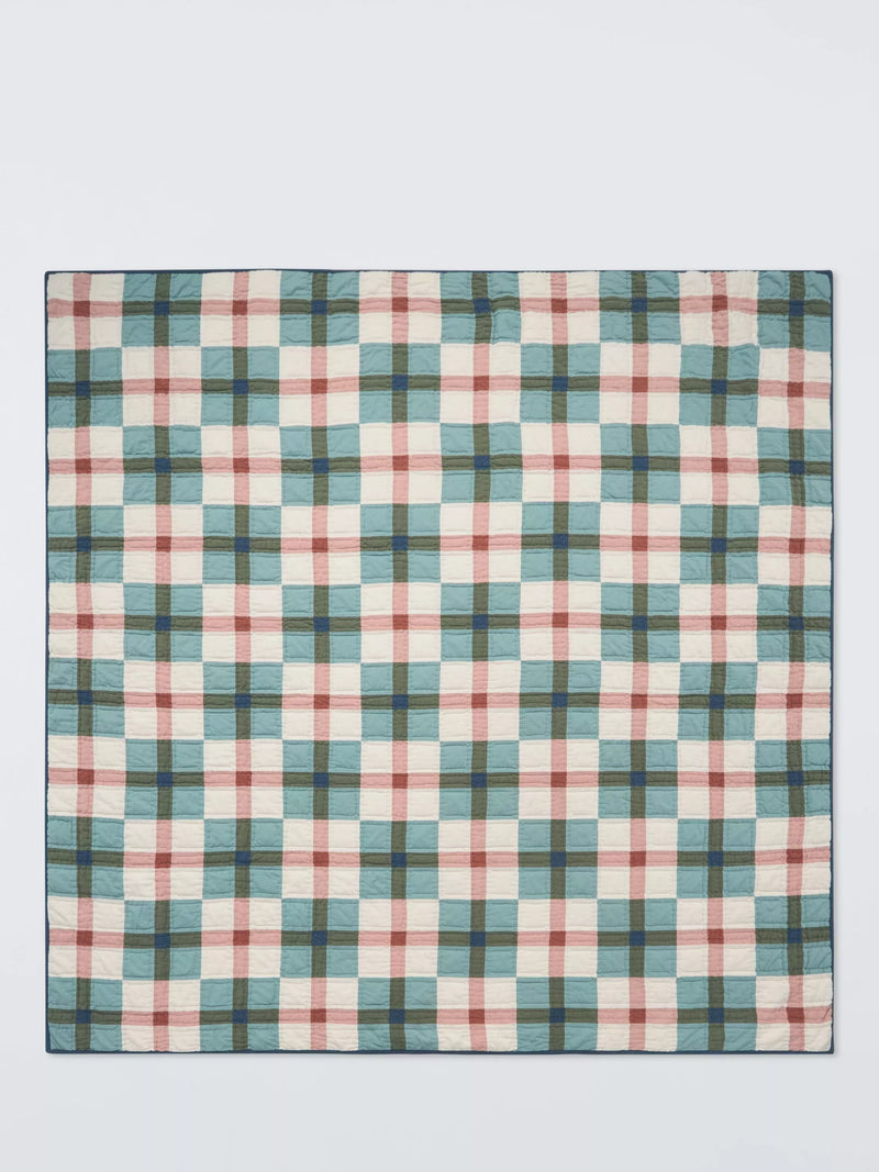 John Lewis patchwork check quilt king size - British product