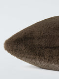 John Lewis faux fur plain cushion 45x45cm (British brand)