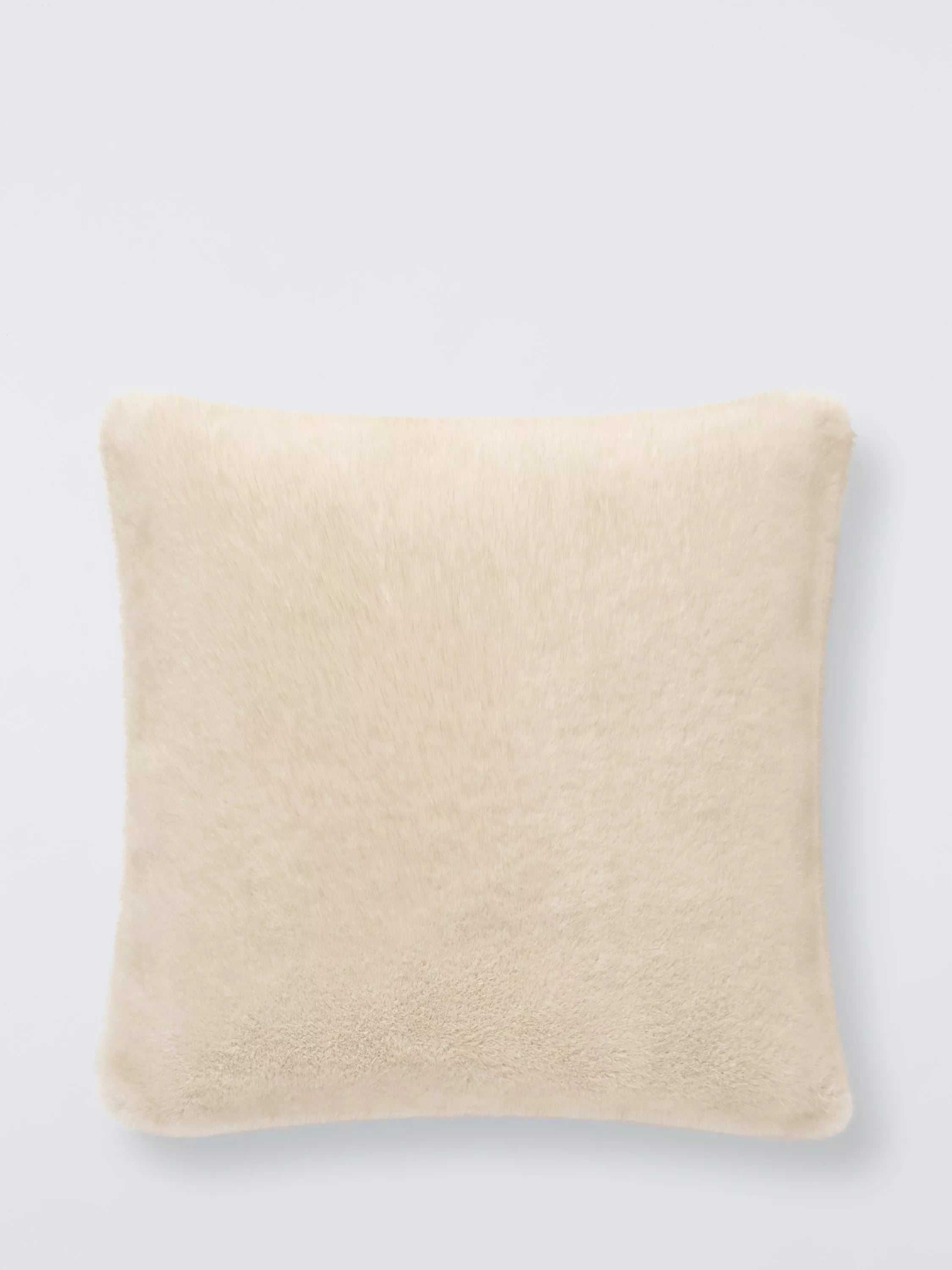 John Lewis Luxury Faux Fur Plain Scatter Cushion 45 x 45cm