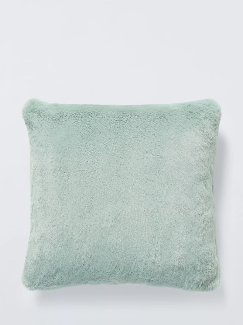 John Lewis Luxury Faux Fur Plain Scatter Cushion 45 x 45cm