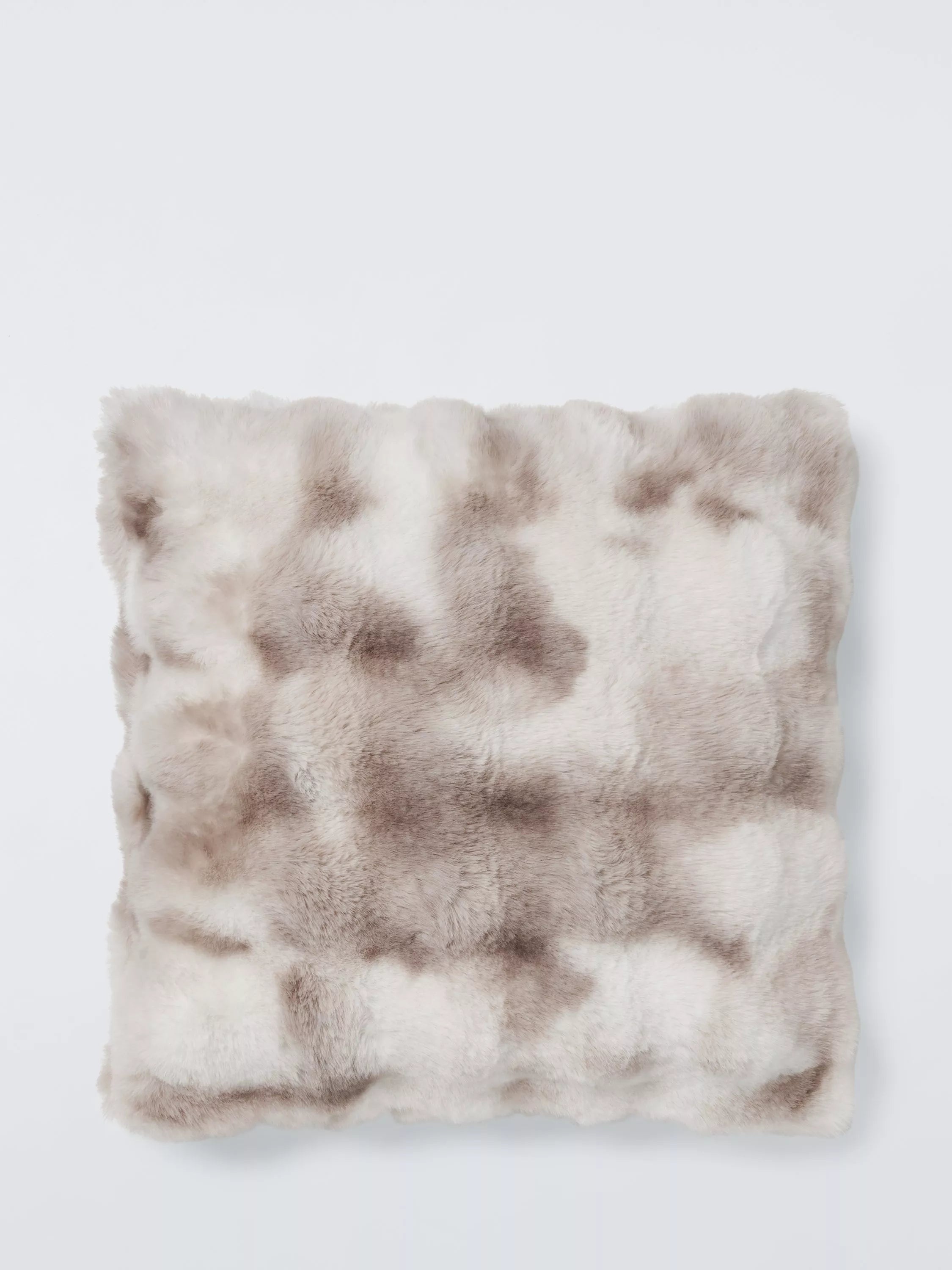John Lewis faux fur cushion white 45cm (British brand)