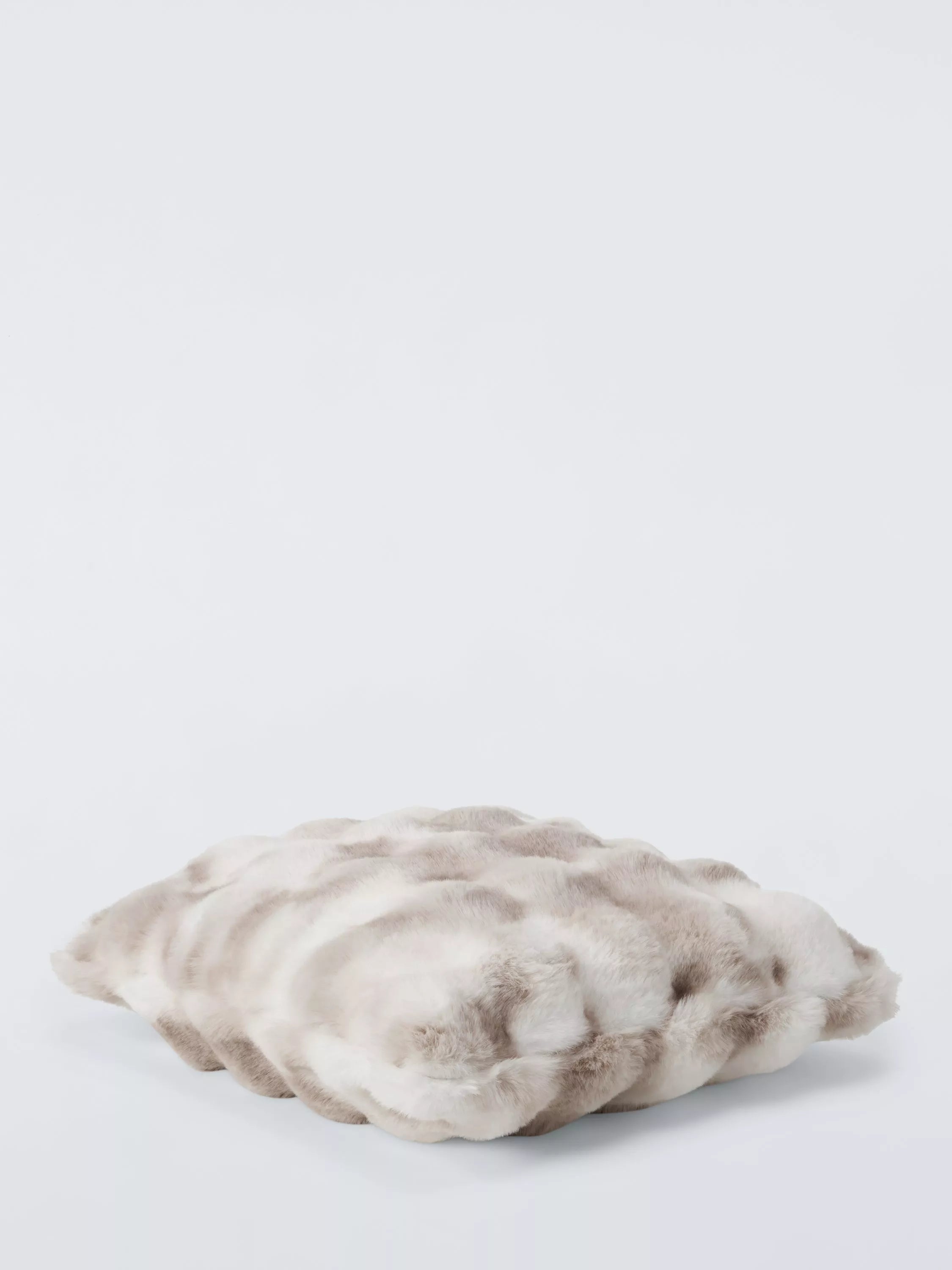 John Lewis faux fur cushion white 45cm (British brand)