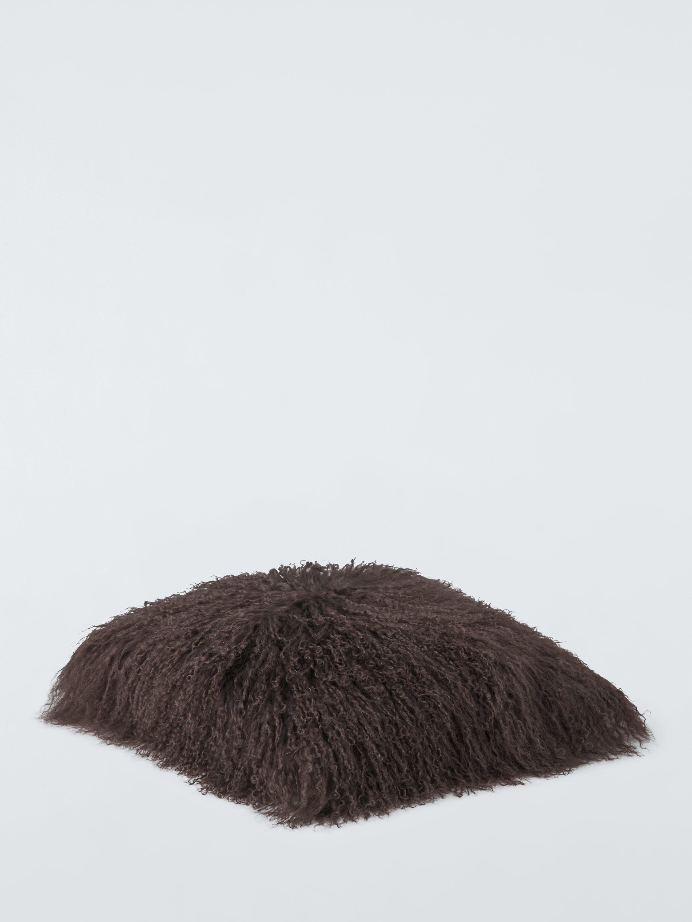 John Lewis Mongolian sheepskin cushion 38x38cm (British brand)