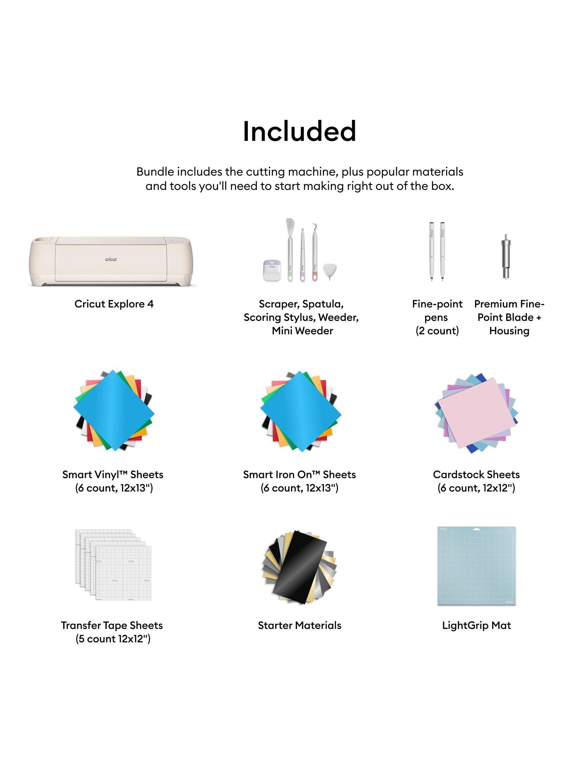 Cricut Explore 4 cutting machine bundle with accessories, imported from the UK