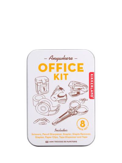 John Lewis Kikkerland Mini Office Kit 8-Piece Stationery Set Tin Box - Acheter en ligne chez McGrocer