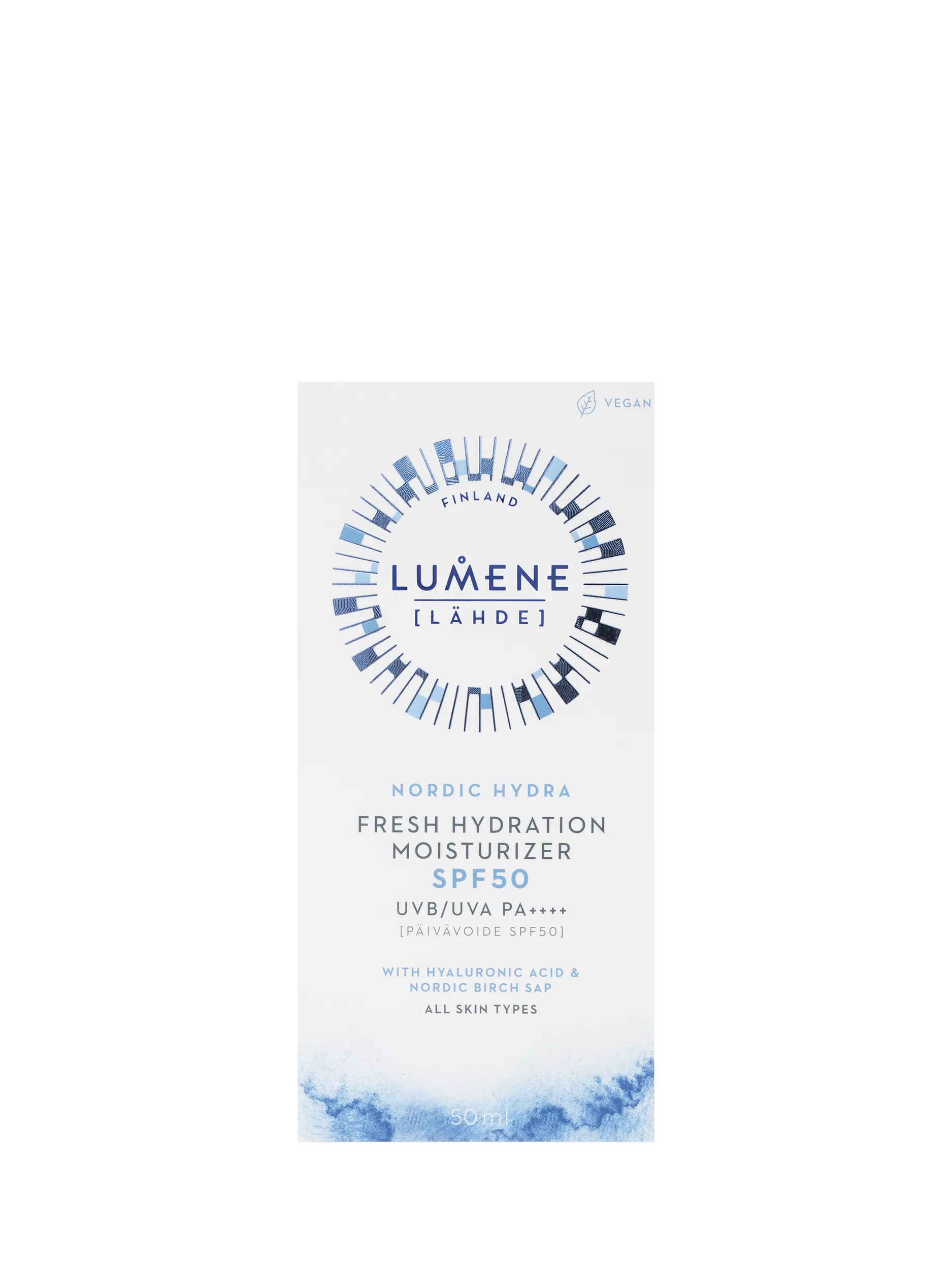 Lumene Nordic Hydra moisturiser SPF 50 50ml - British product