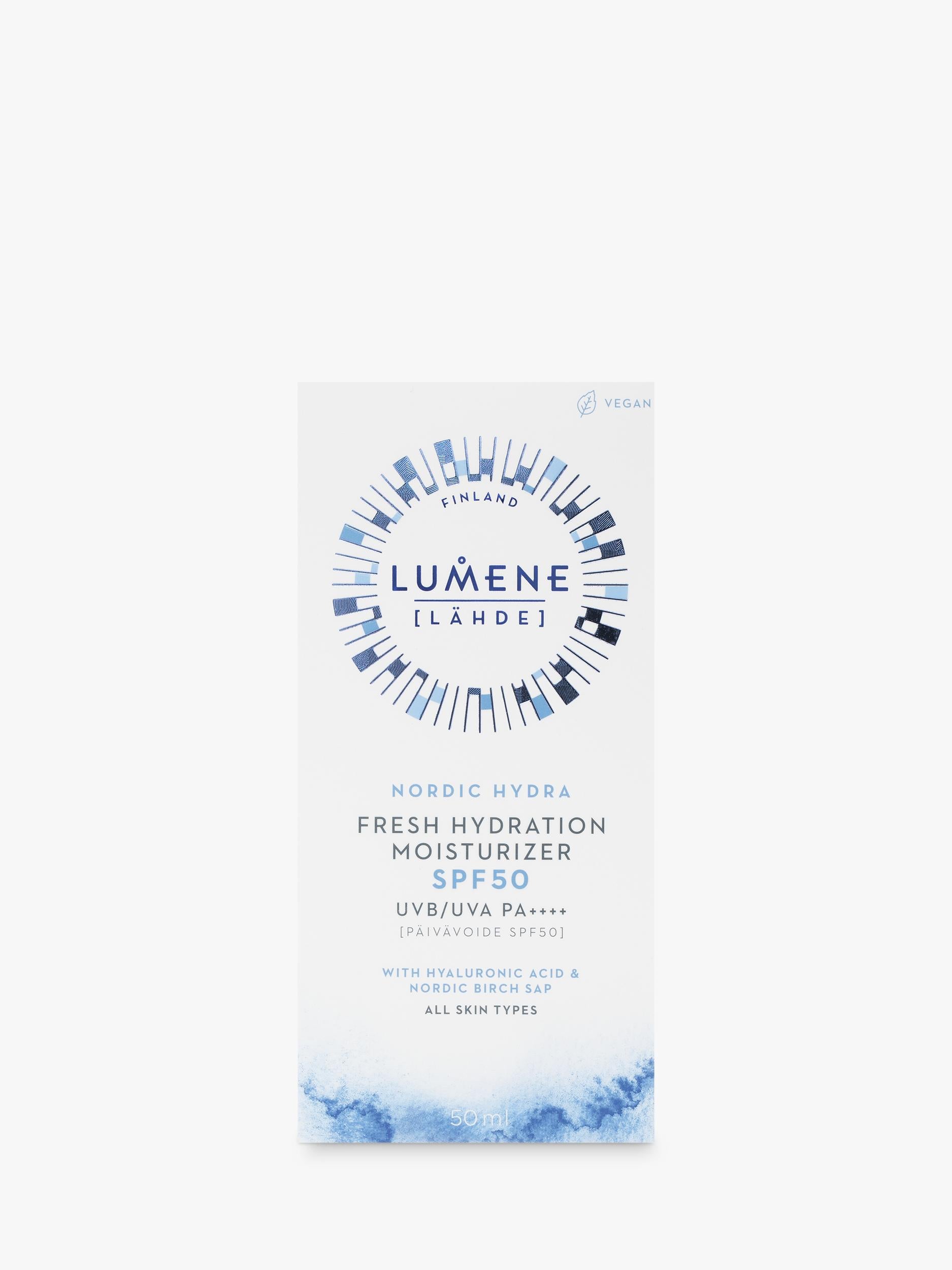 Lumene Nordic Hydra moisturiser SPF 50 50ml - British product