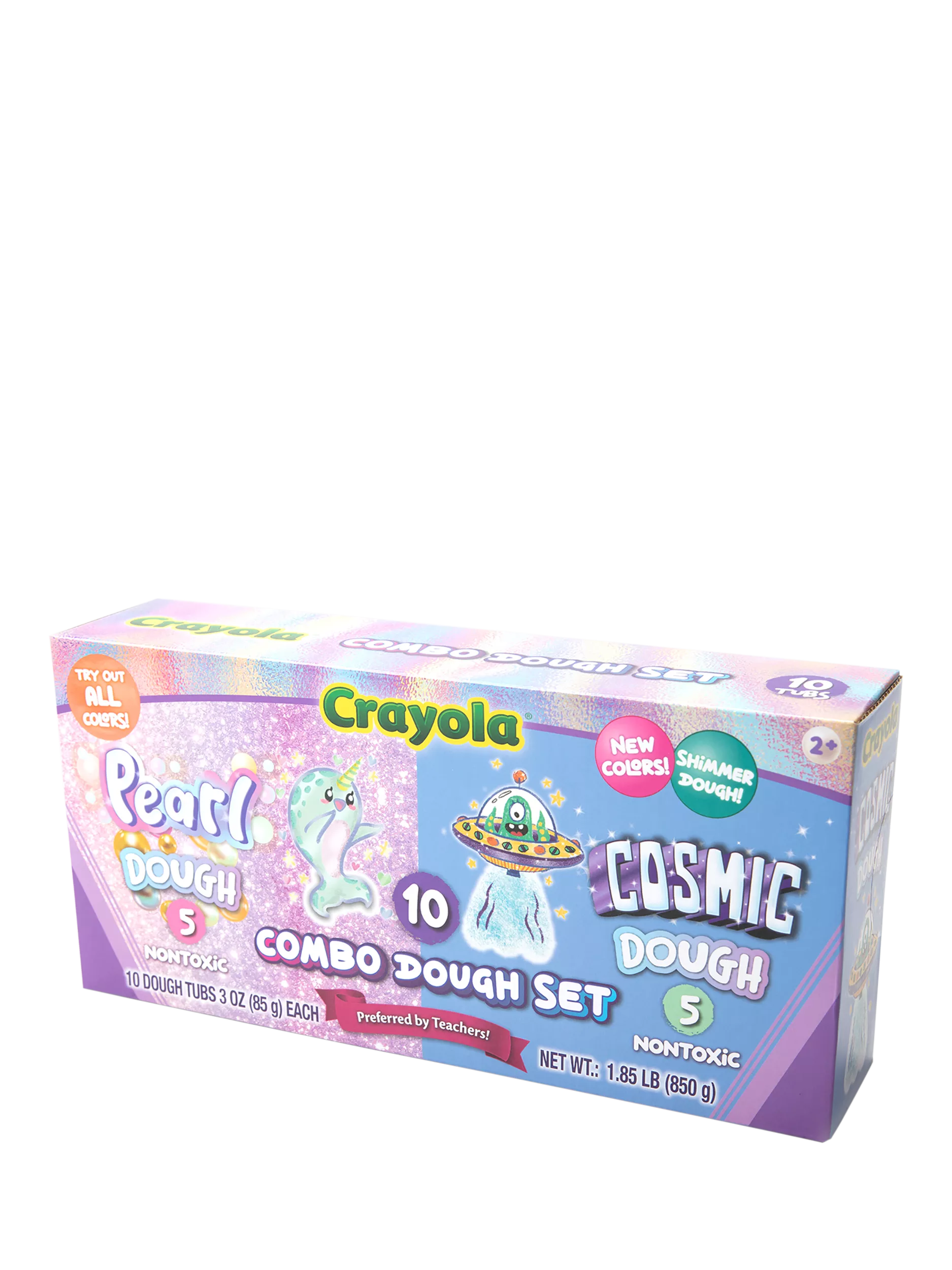 Crayola pearl and cosmic dough set 10 pack, imported from the UK