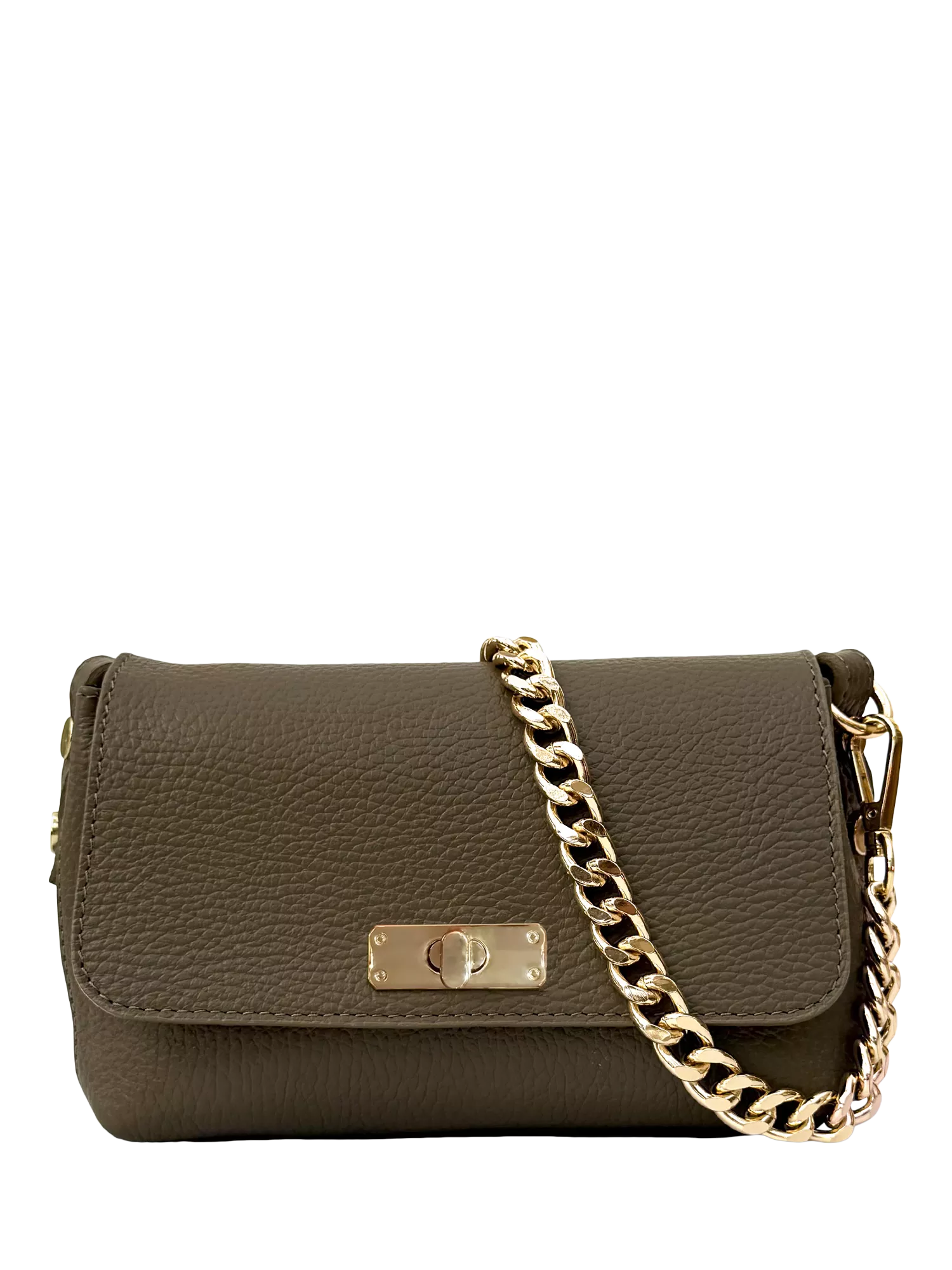 Apatchy London Maisie Mini Leather Crossbody Bag with Slim Flat Crossbody Strap