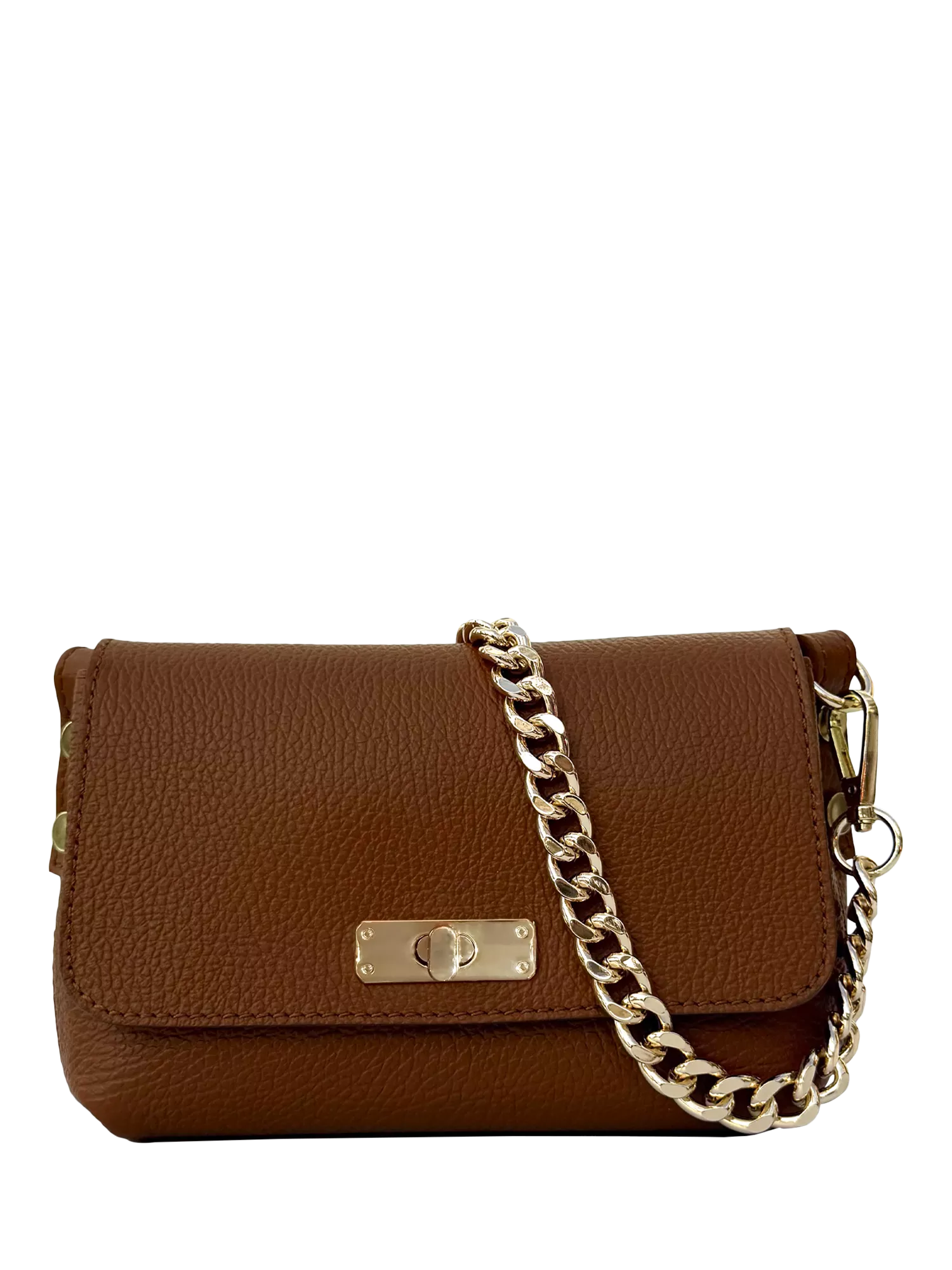 Apatchy London Maisie Mini Leather Crossbody Bag with Slim Flat Crossbody Strap