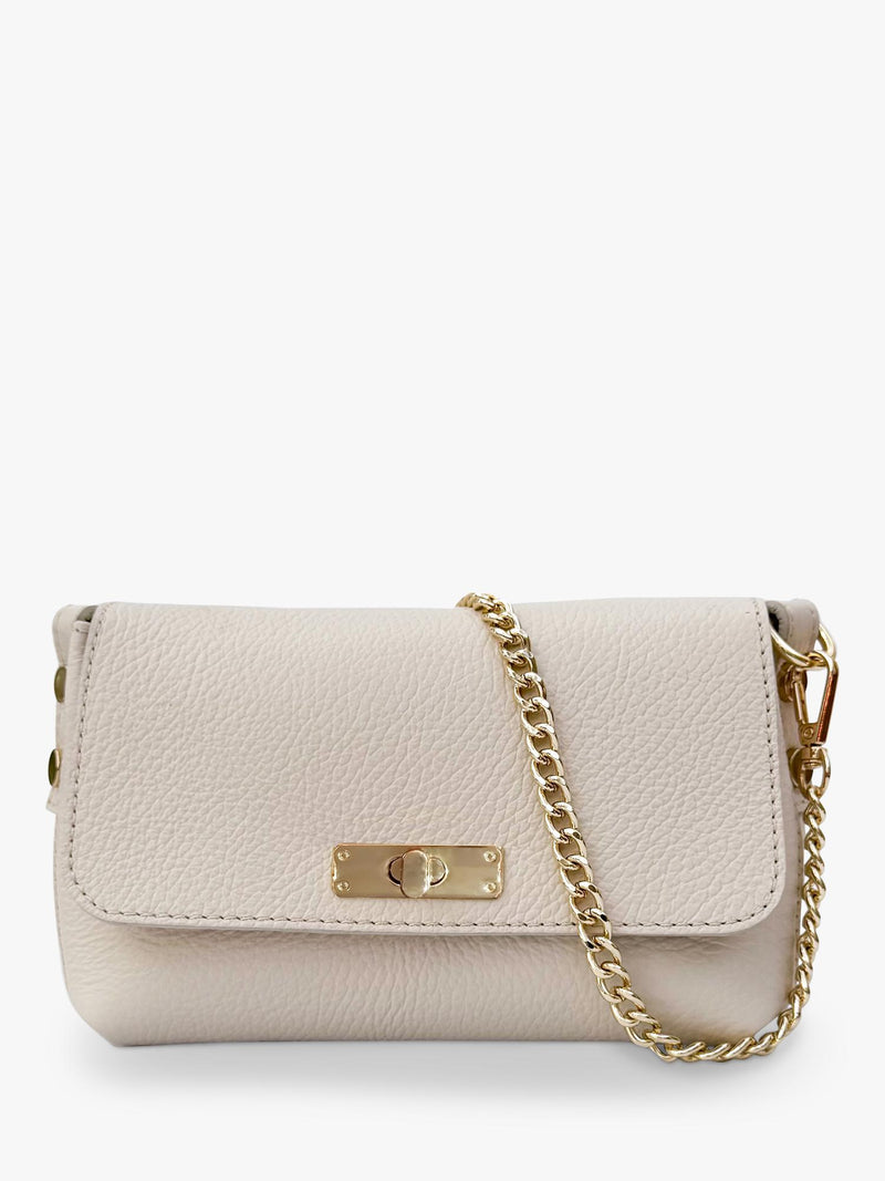Apatchy London Maisie mini leather crossbody bag, imported from the UK