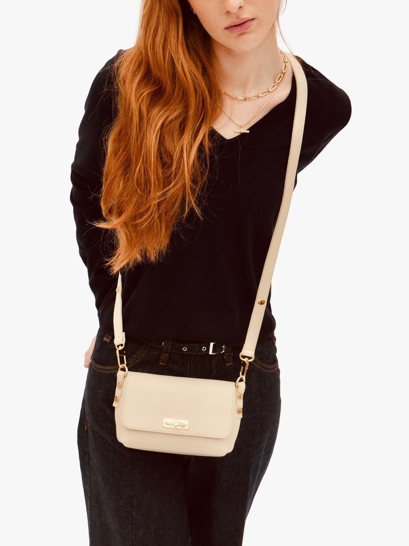 Apatchy London Maisie mini leather crossbody bag, imported from the UK