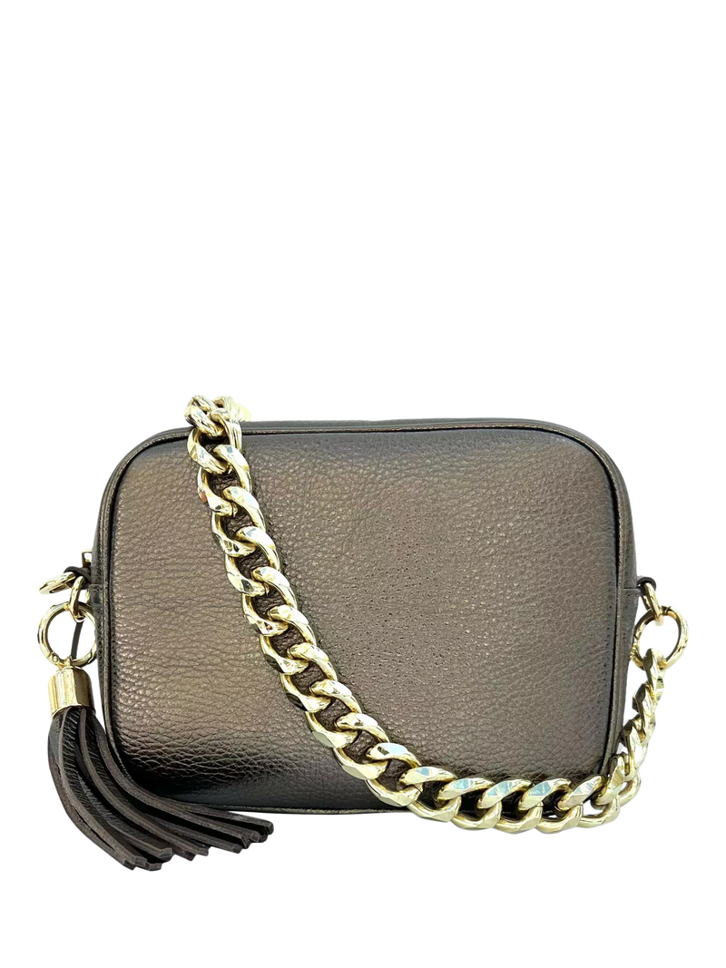 Apatchy London Chain Strap Leather Camera Bag