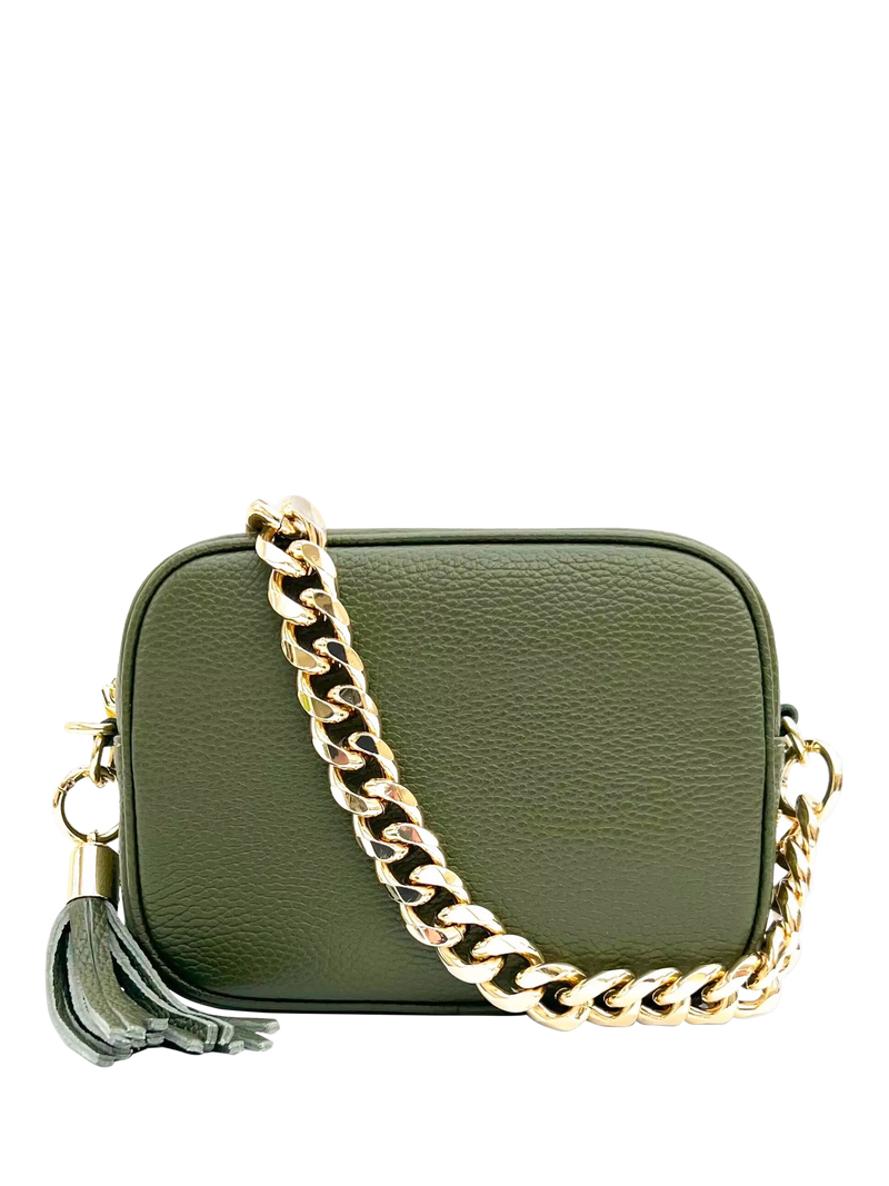 Apatchy London Chain Strap Leather Camera Bag