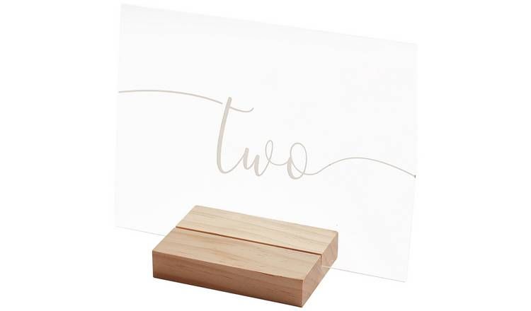 Ginger Ray Wood And Acrylic Table Numbers GOODS Argos