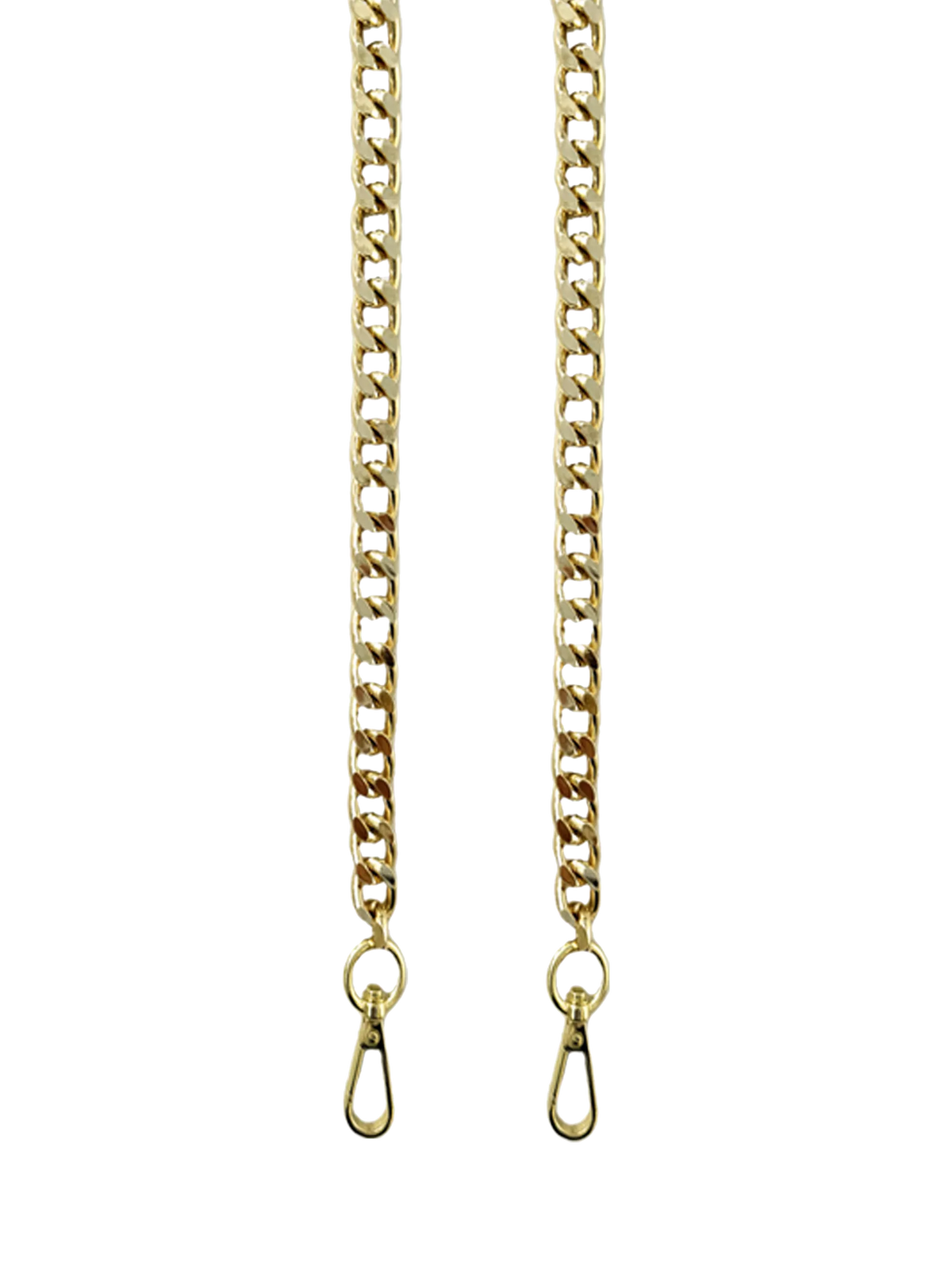 Apatchy London slim flat shoulder chain strap gold (British brand)