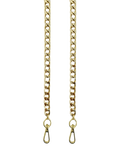 Apatchy London slim flat shoulder chain strap gold (British brand)