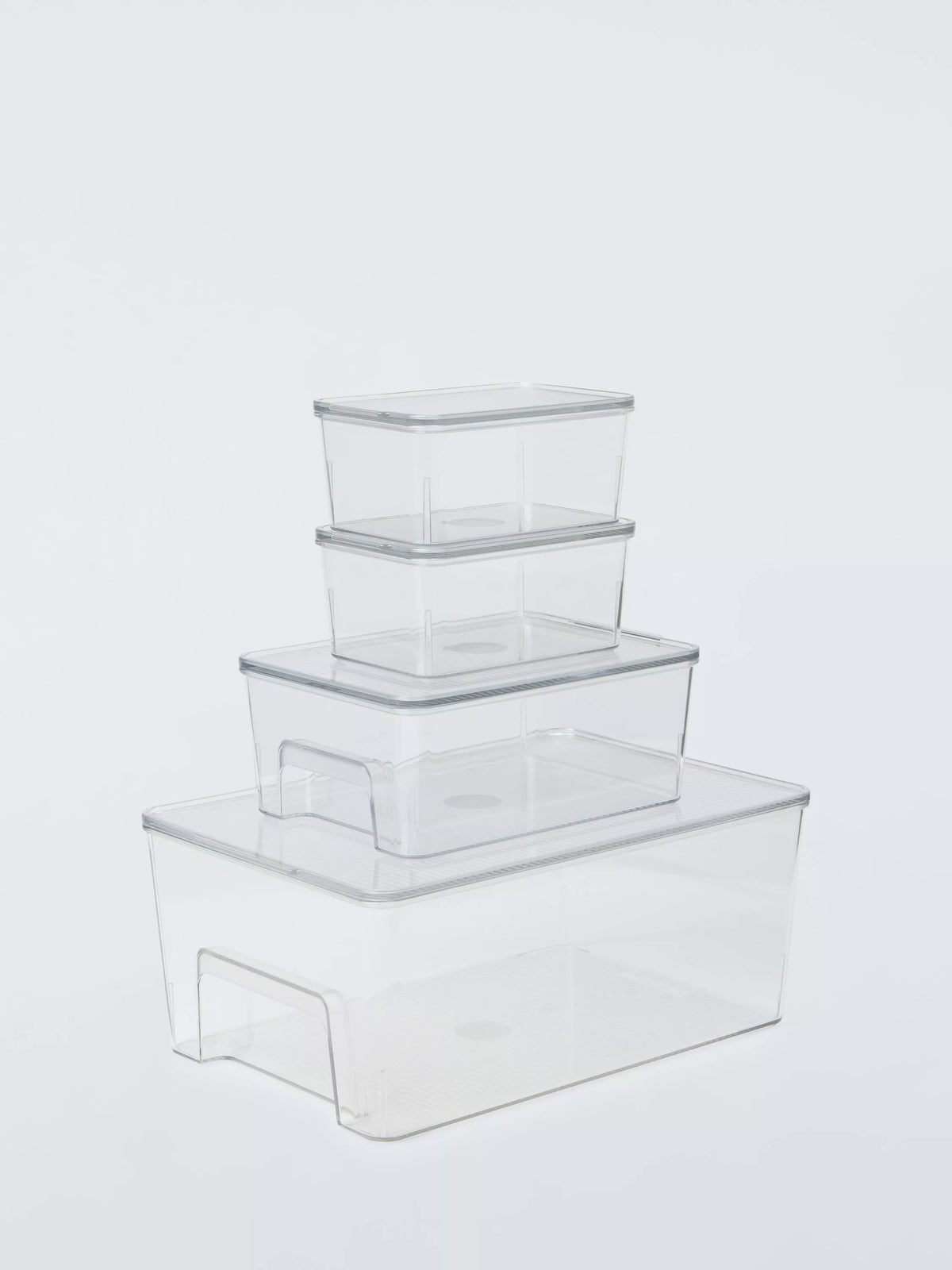John Lewis clear fridge organiser set of 4, imported from the UK