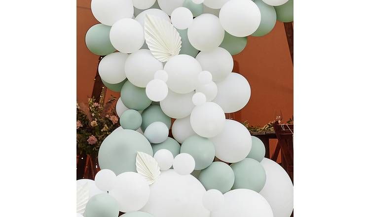 Ginger Ray White And Sage Balloon Arch GOODS Argos