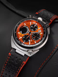 Citizen Bullhead racing chronograph watch with orange dial, UK version