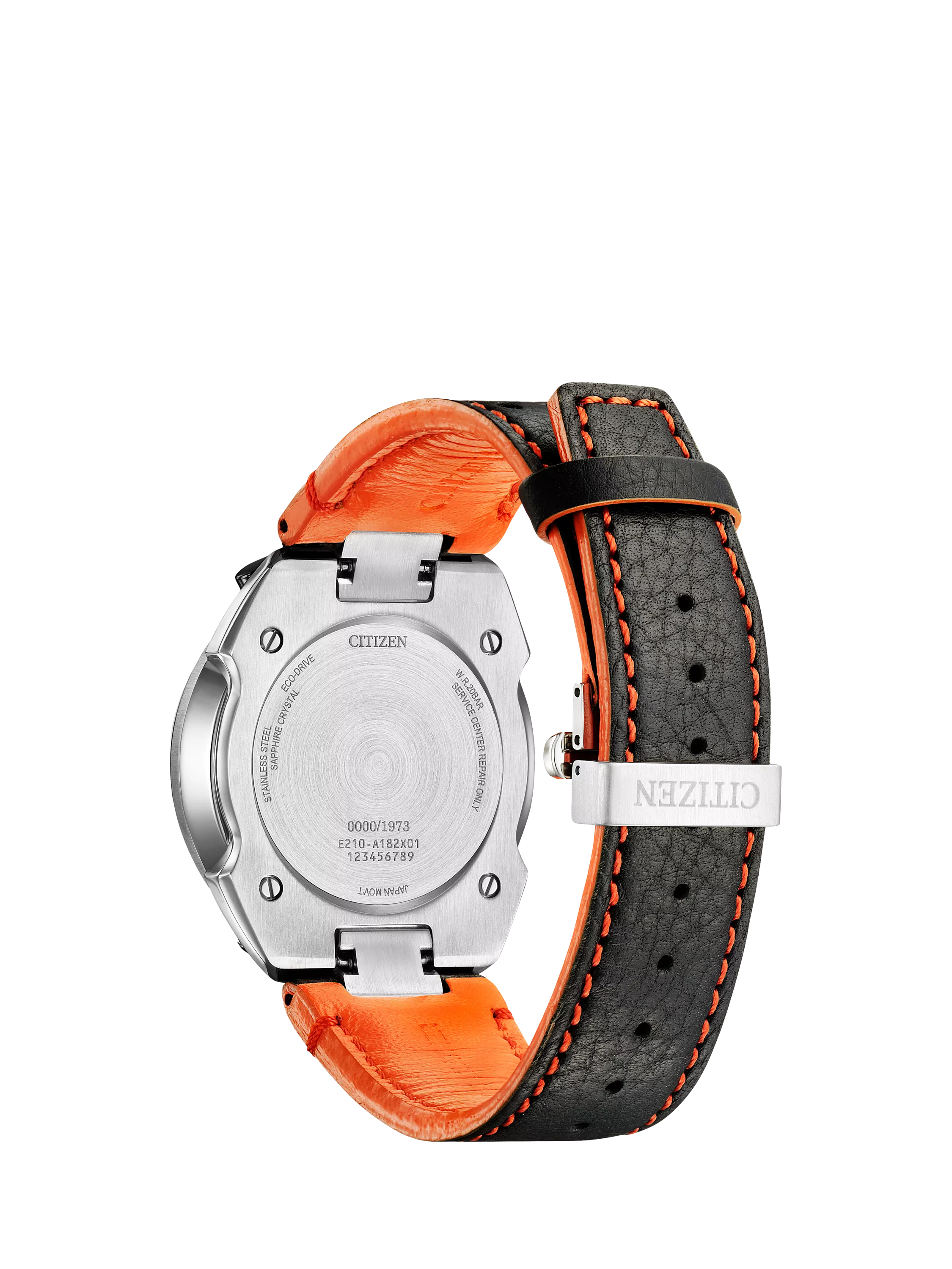 Citizen Bullhead racing chronograph watch with orange dial, UK version