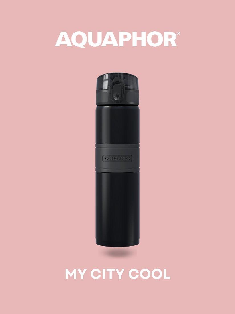 Aquaphor City Cool filter water bottle 500ml - British product