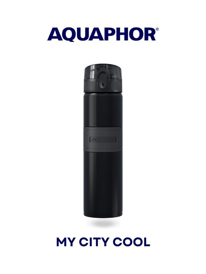 Aquaphor City Cool filter water bottle 500ml - British product