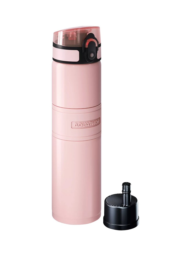Aquaphor City Cool Stainless Steel Filter Water Bottle, 500ml
