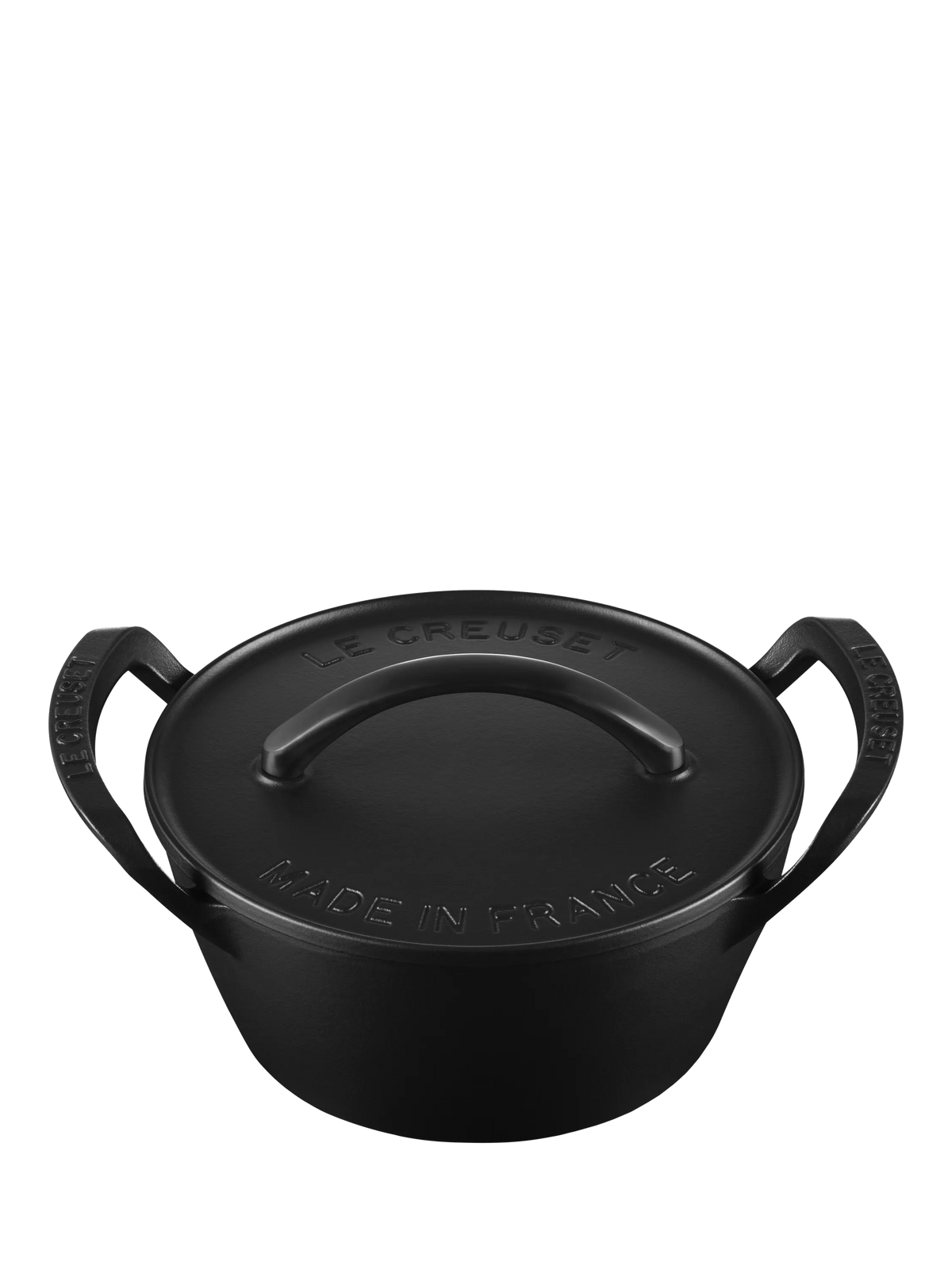 Le Creuset outdoor cast iron casserole matte black 25cm (British brand)
