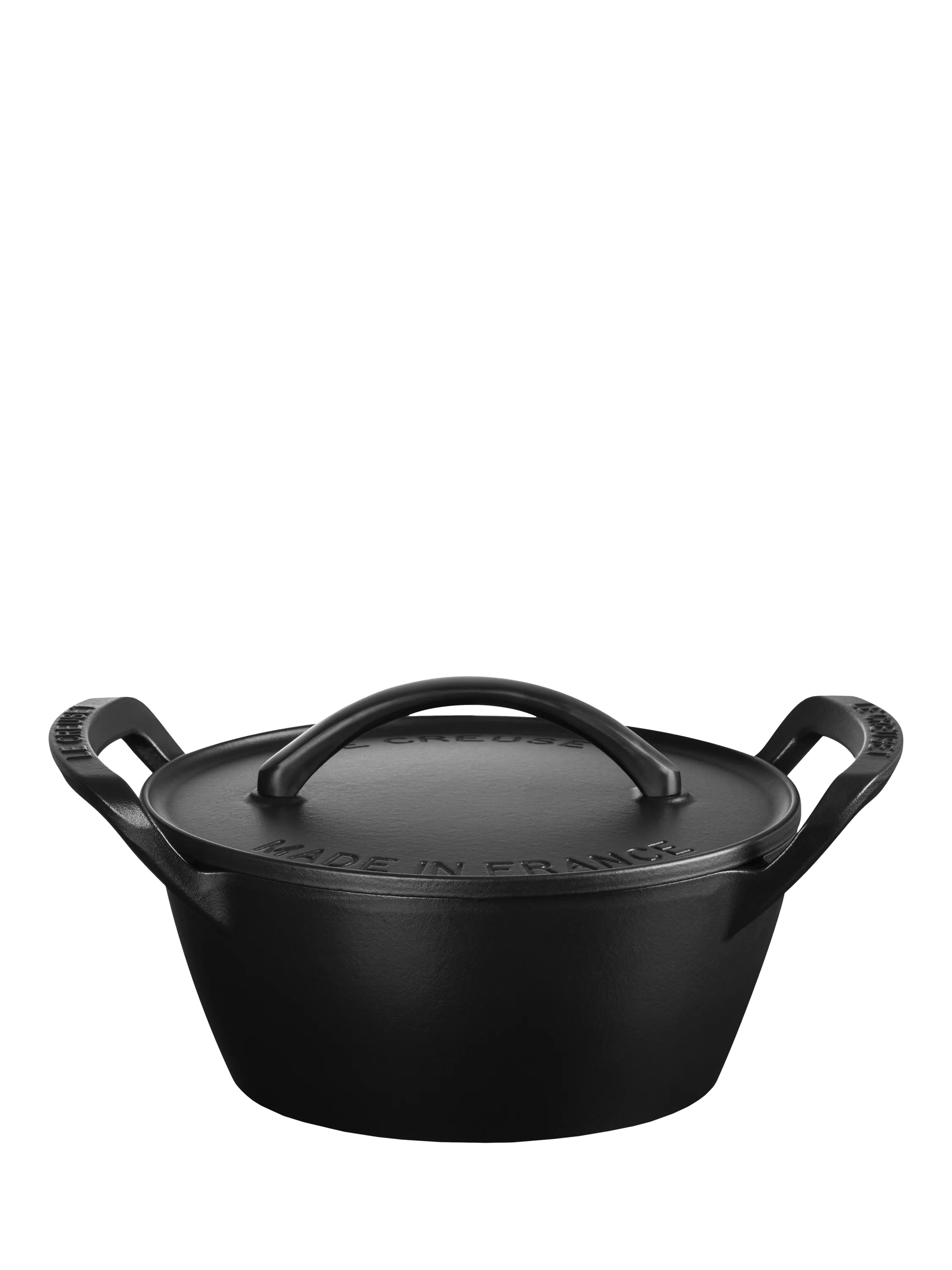 Le Creuset outdoor cast iron casserole matte black 25cm (British brand)