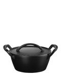Le Creuset outdoor cast iron casserole matte black 25cm (British brand)