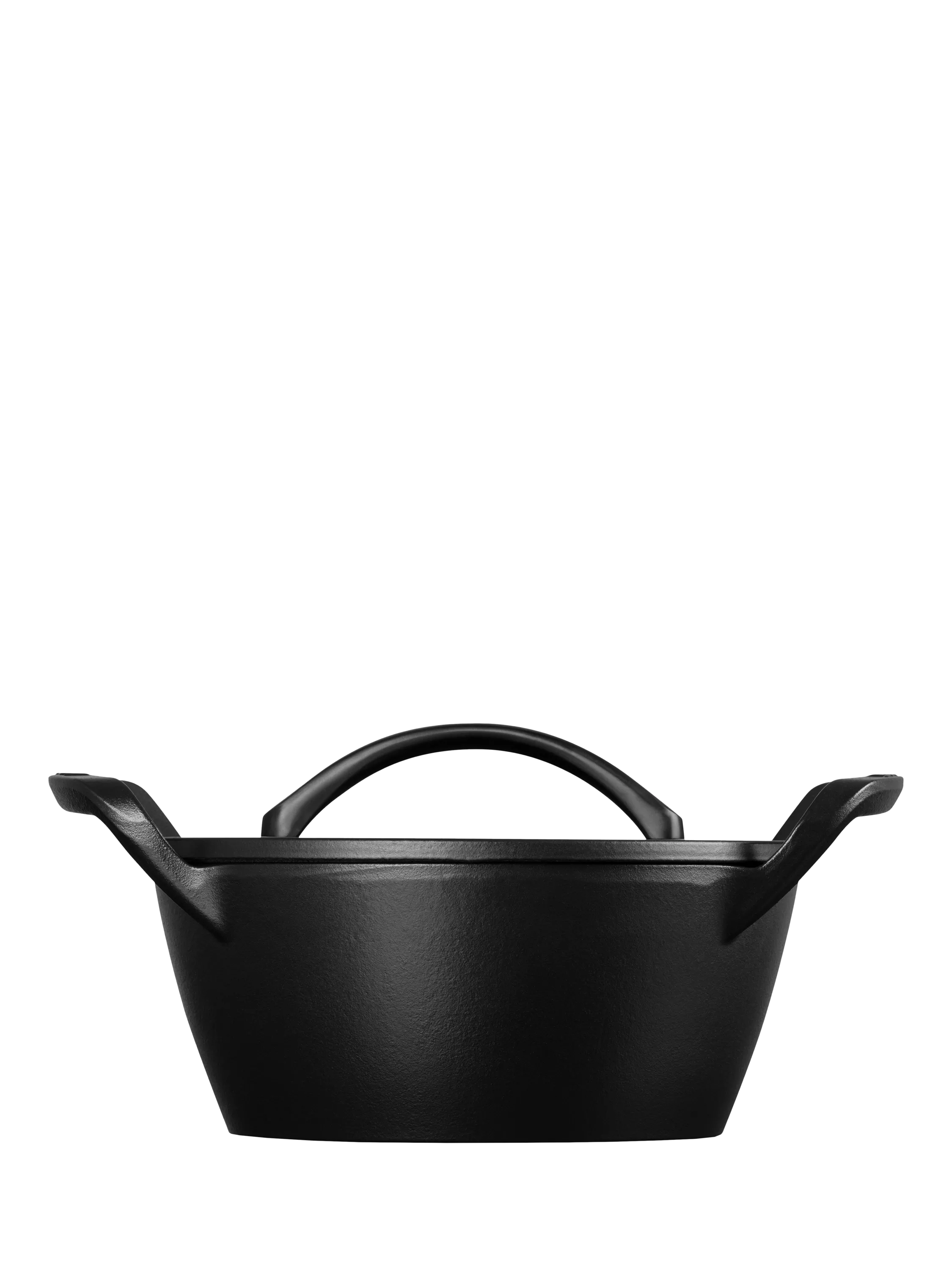 Le Creuset outdoor cast iron casserole matte black 25cm (British brand)