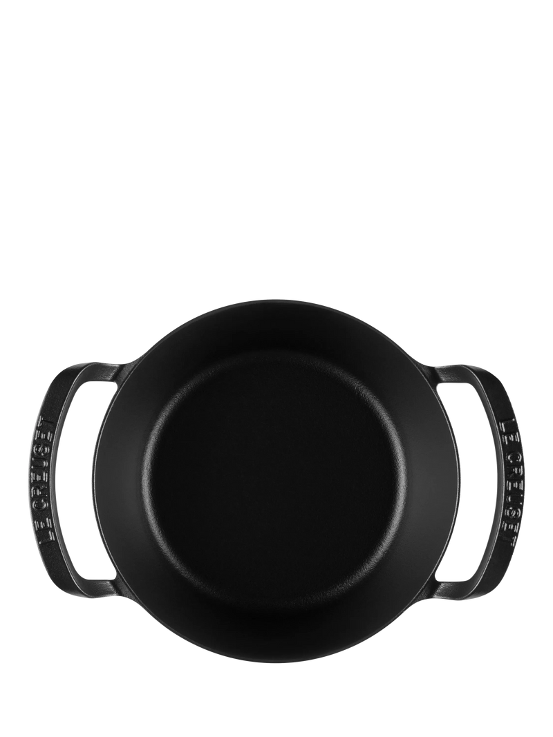 Le Creuset outdoor cast iron casserole matte black 25cm (British brand)