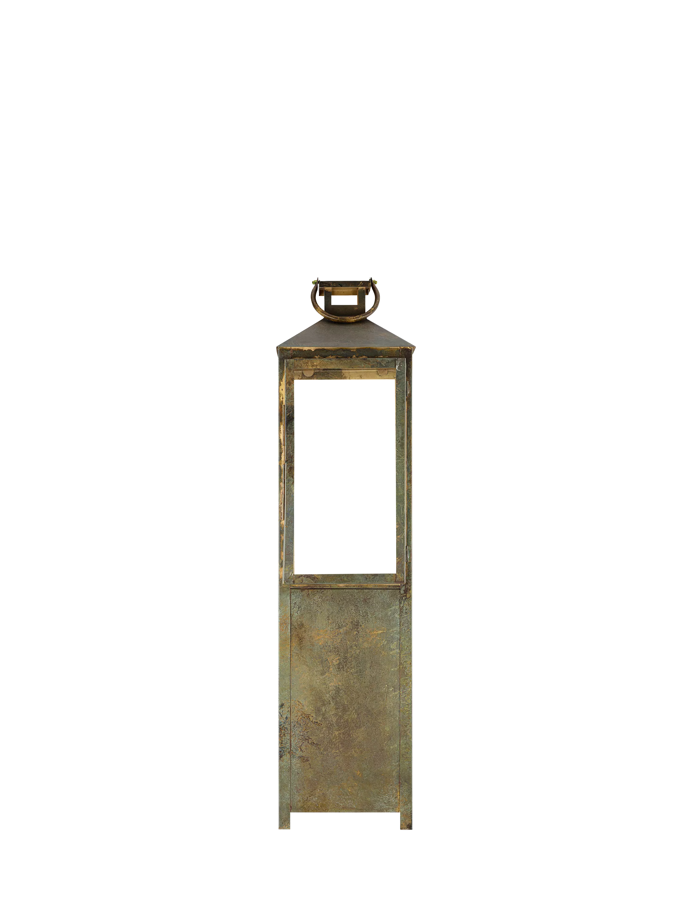 nkuku Asharu Lantern candle holder metallic, UK version