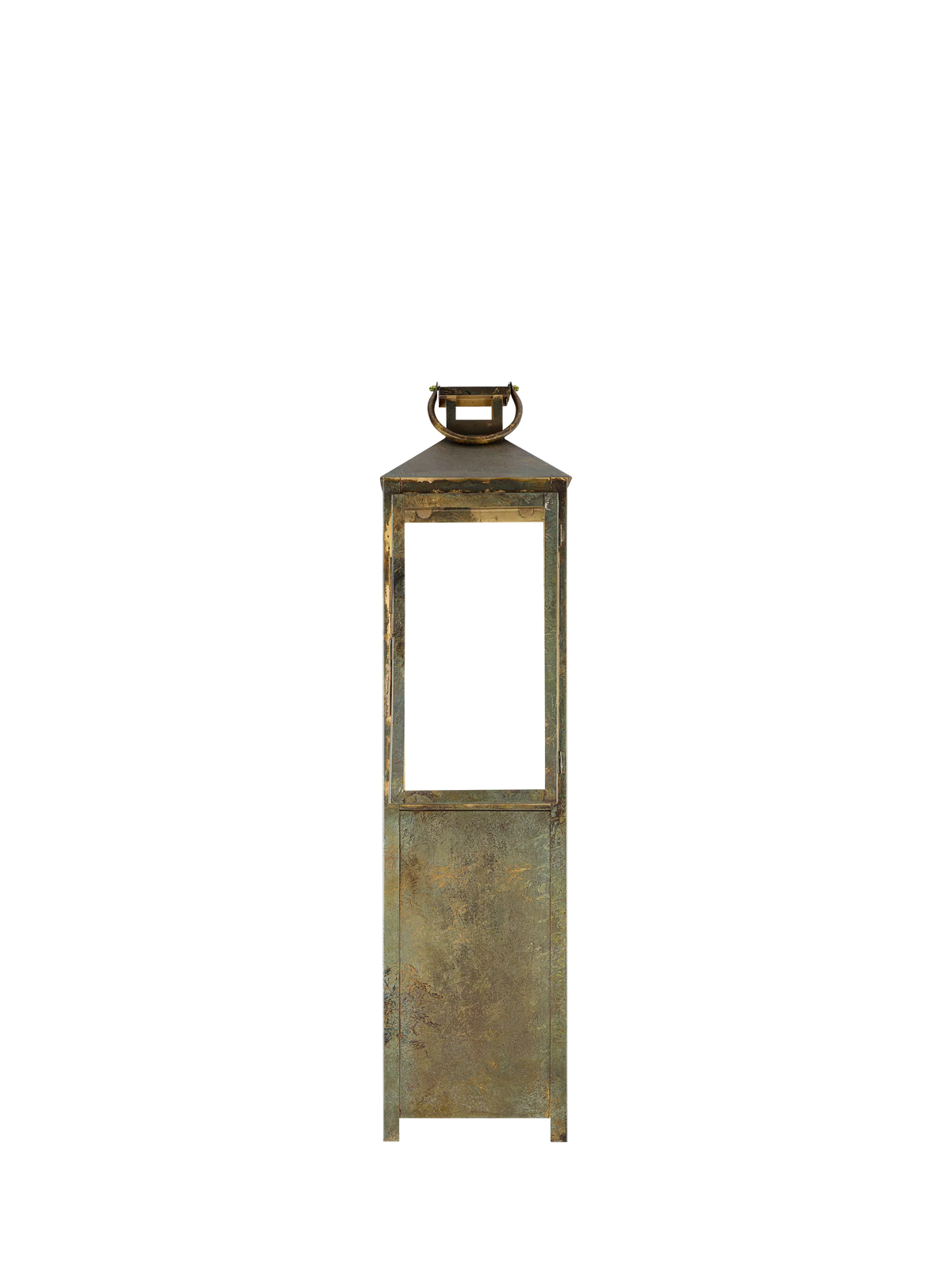 nkuku Asharu Lantern candle holder metallic, UK version