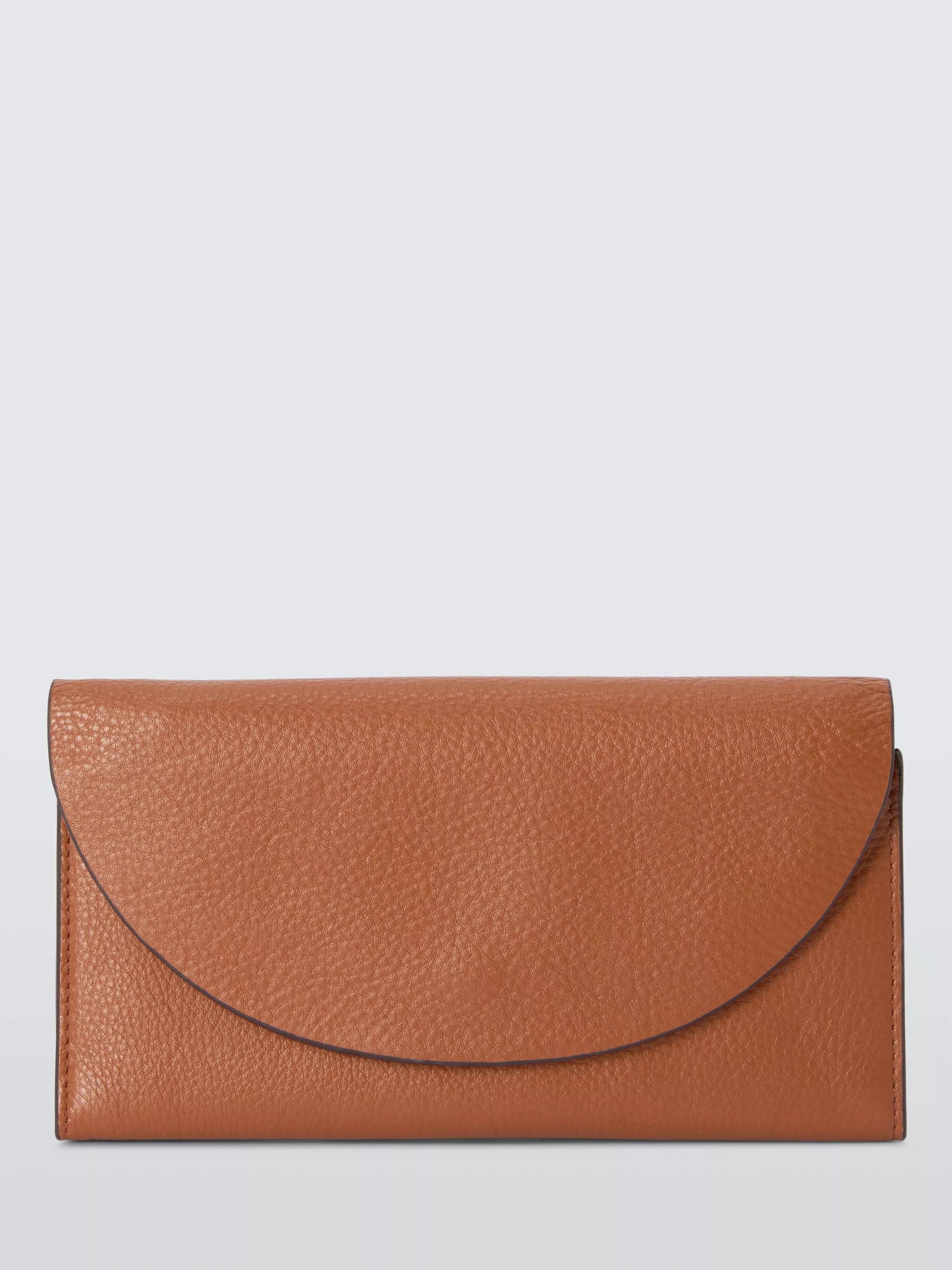 John Lewis Ara Leather Flapover Purse