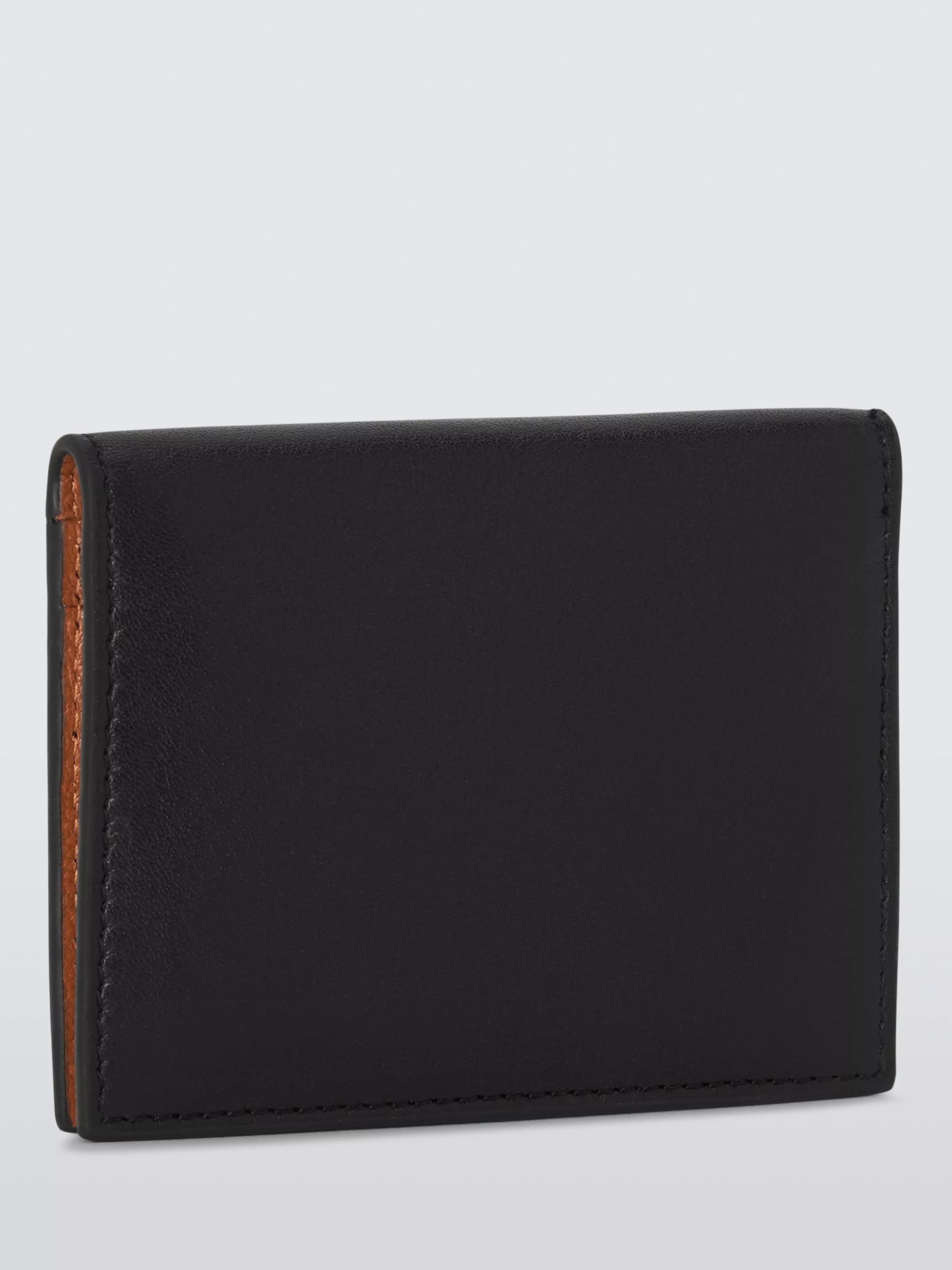 John Lewis leather bifold card holder red (British brand)